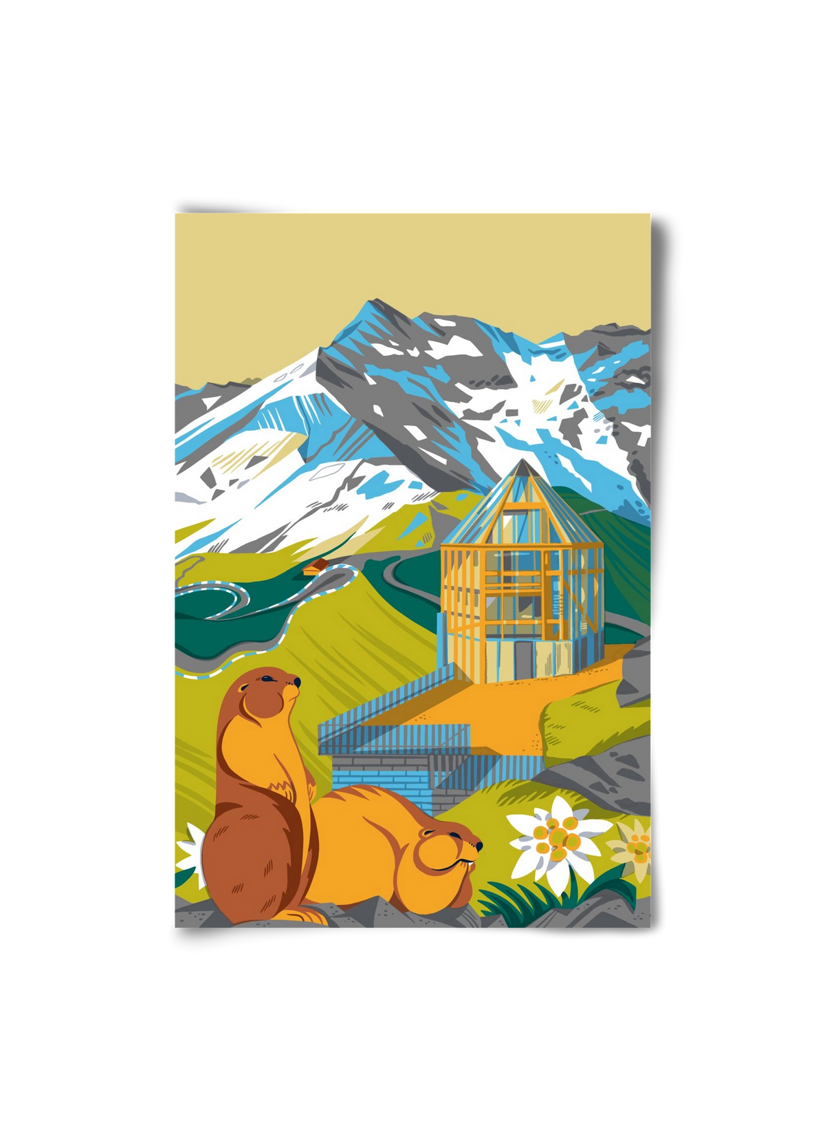 Großglockner, 20x30 cm, Keret nélkül