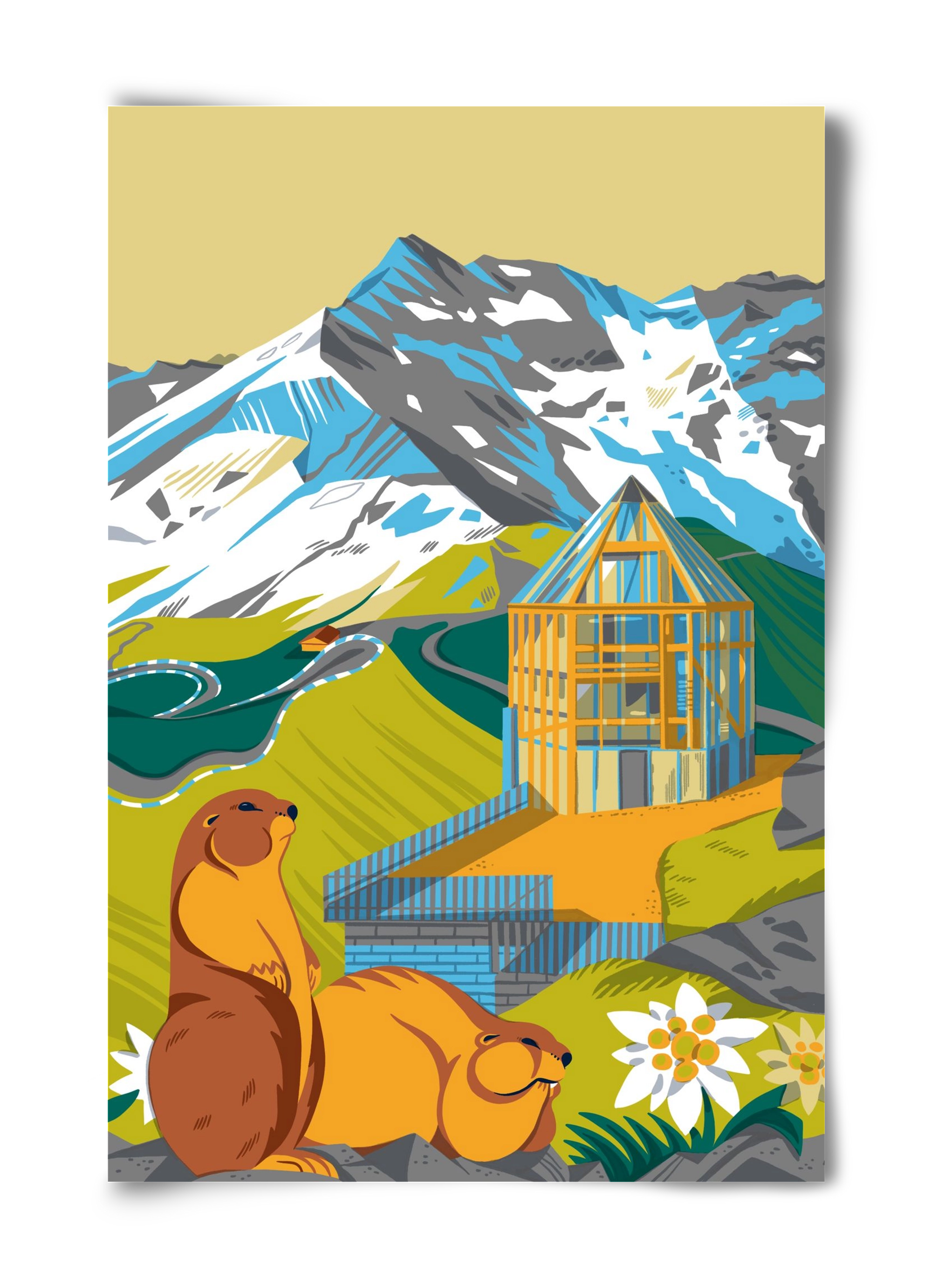 Großglockner, 40x60 cm, Keret nélkül