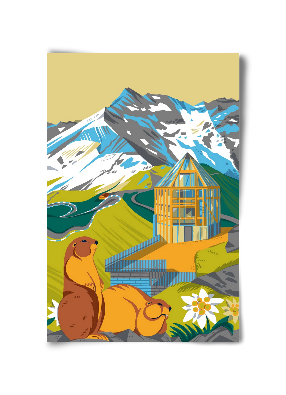 Großglockner, 30x45 cm, Keret nélkül