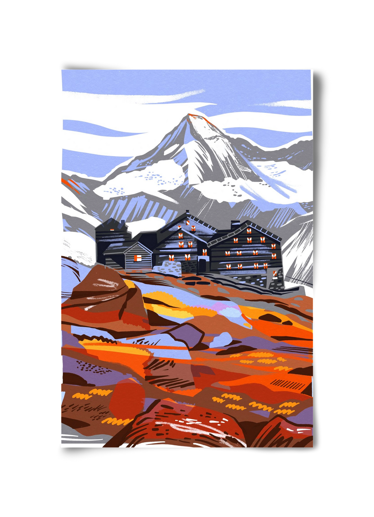 Großvenediger, 30x45 cm, Keret nélkül