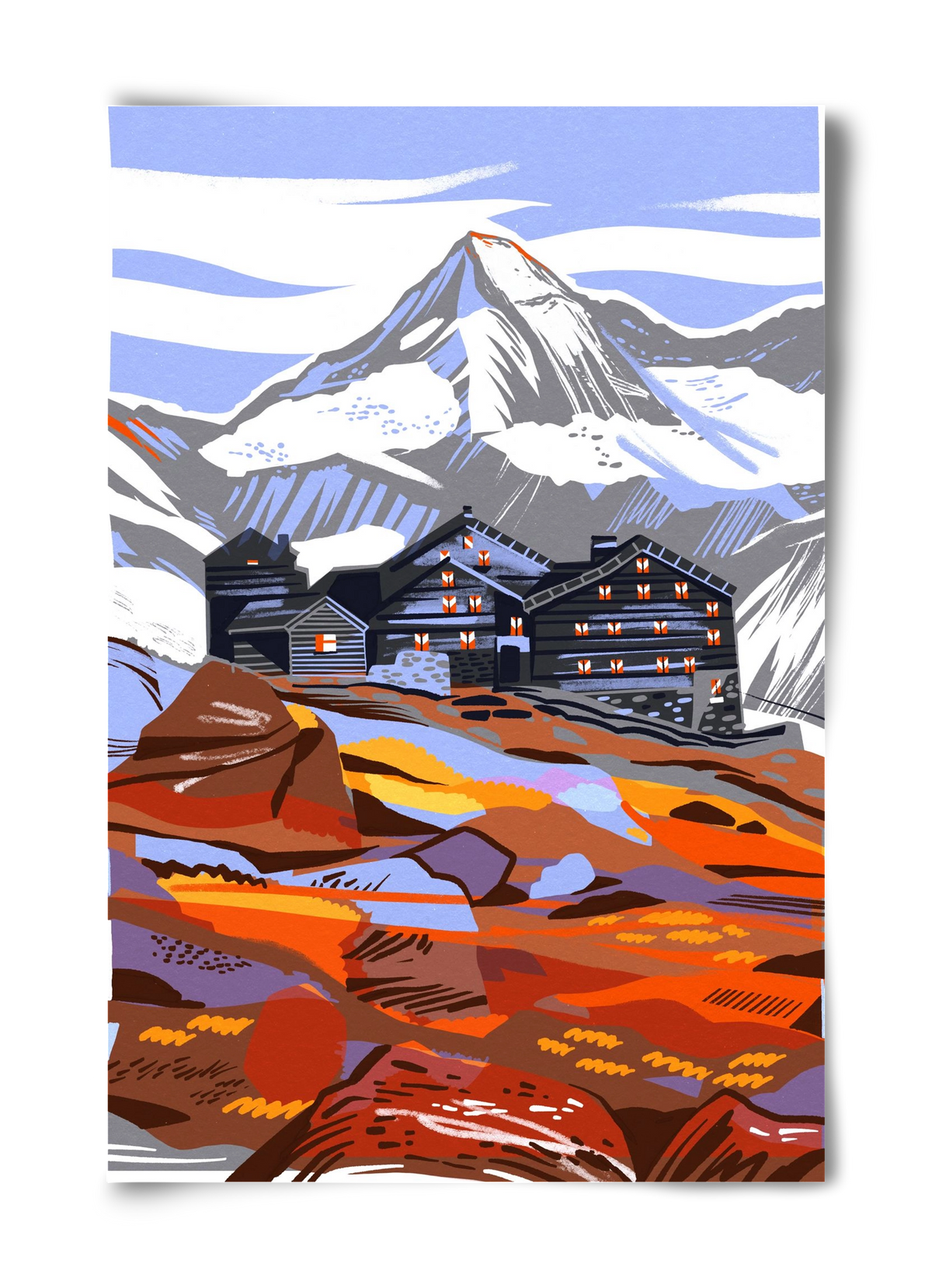 Großvenediger, 40x60 cm, Keret nélkül