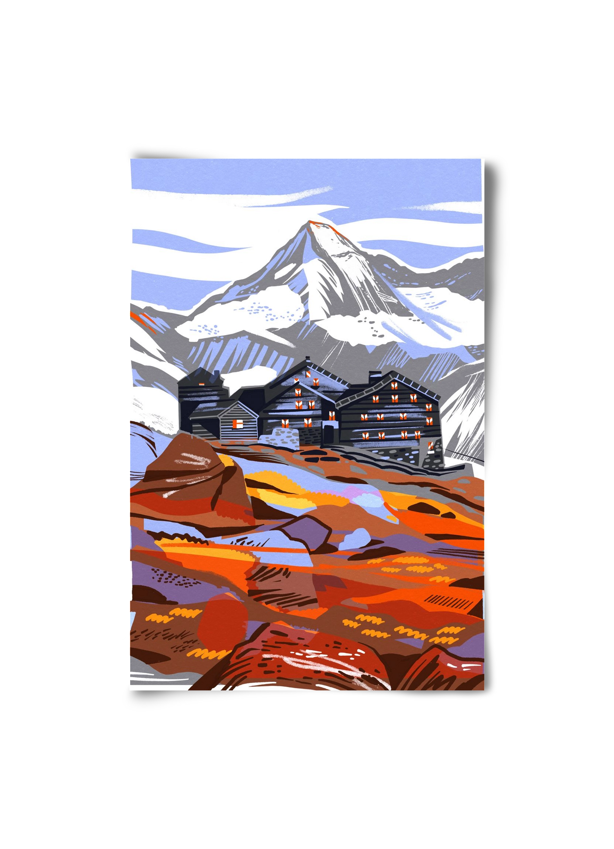 Großvenediger, 20x30 cm, Keret nélkül