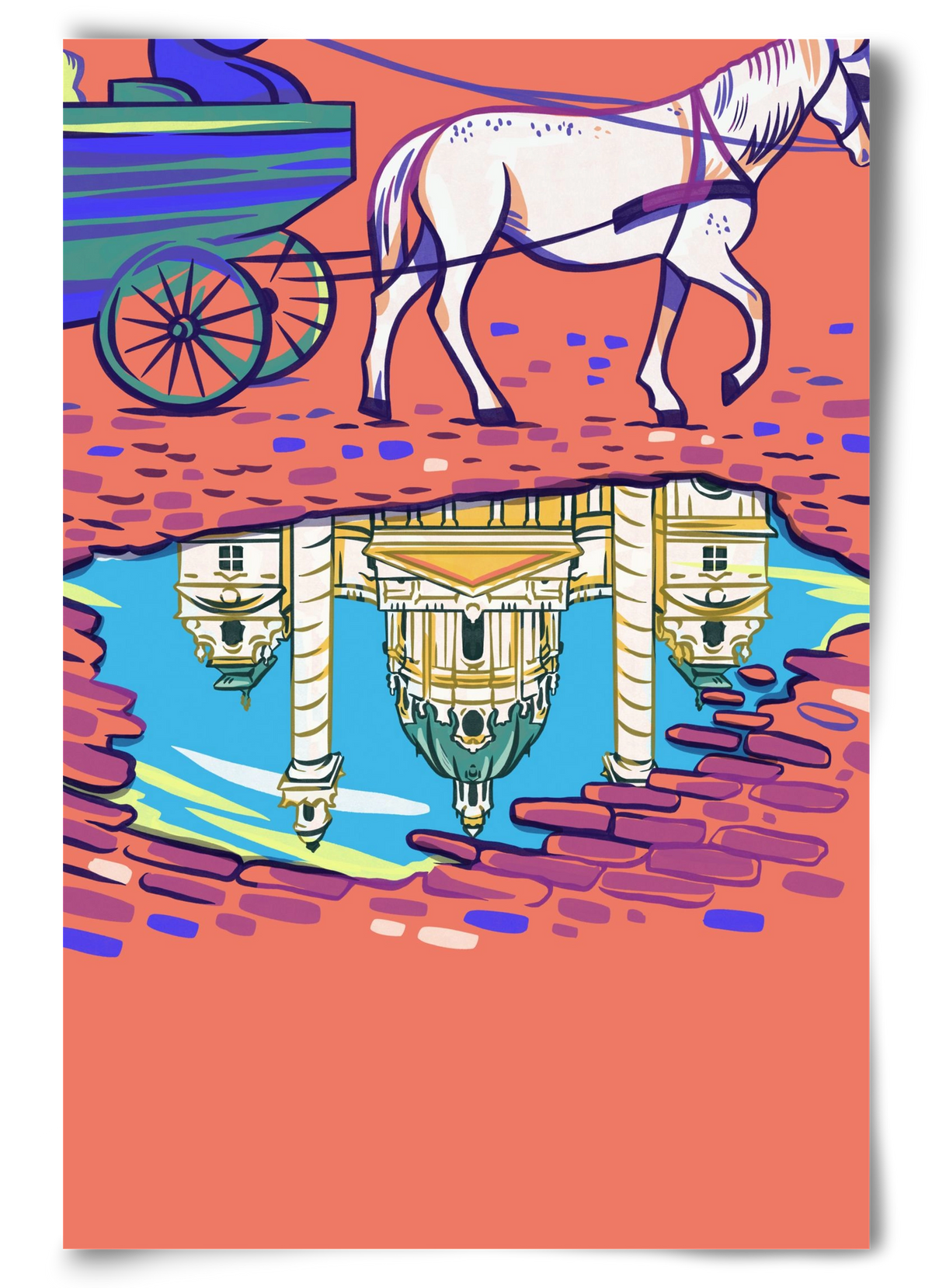 Karlskirsche - Wien, 60x90 cm, Keret nélkül