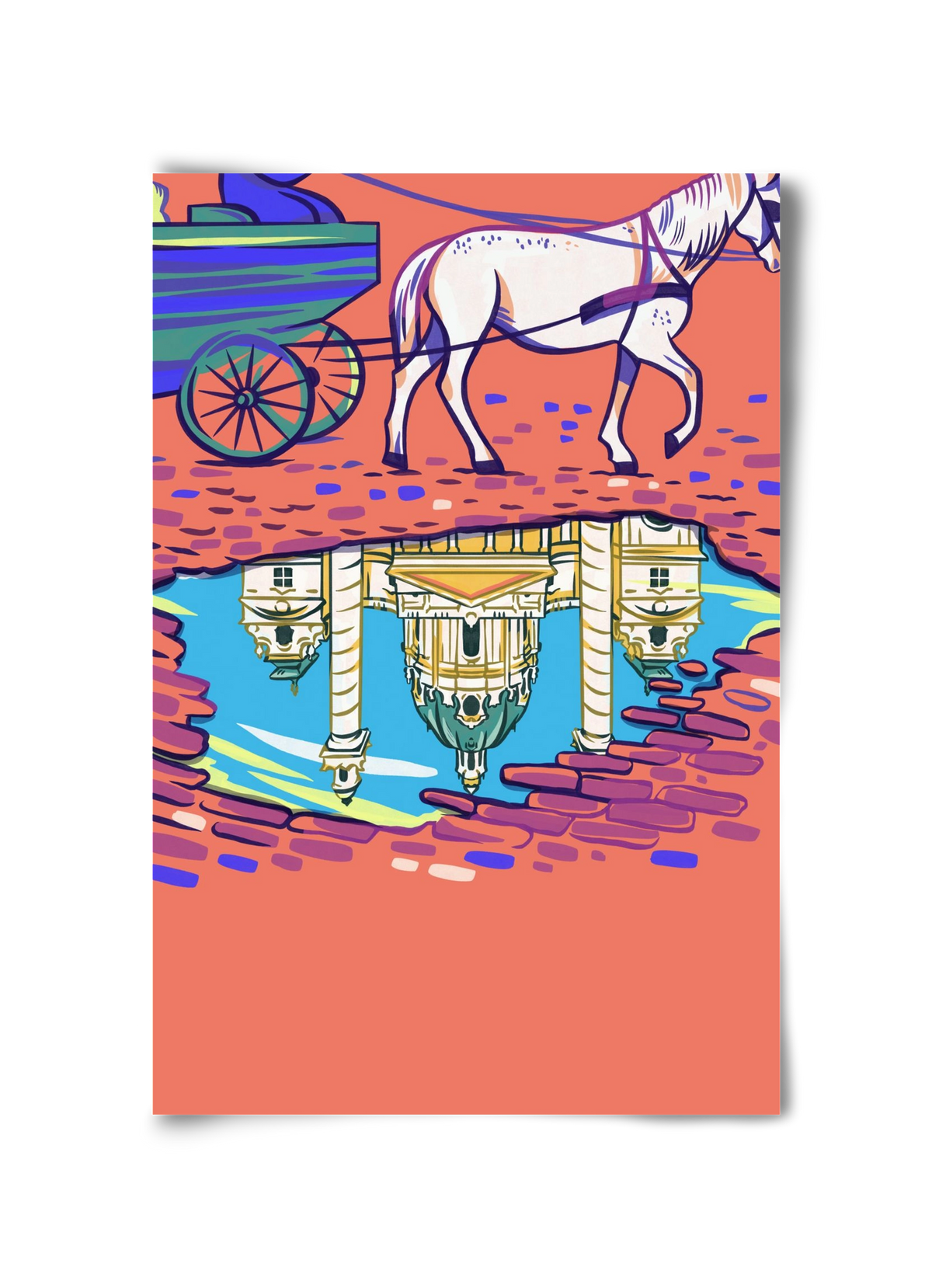 Karlskirsche - Wien, 30x45 cm, Keret nélkül