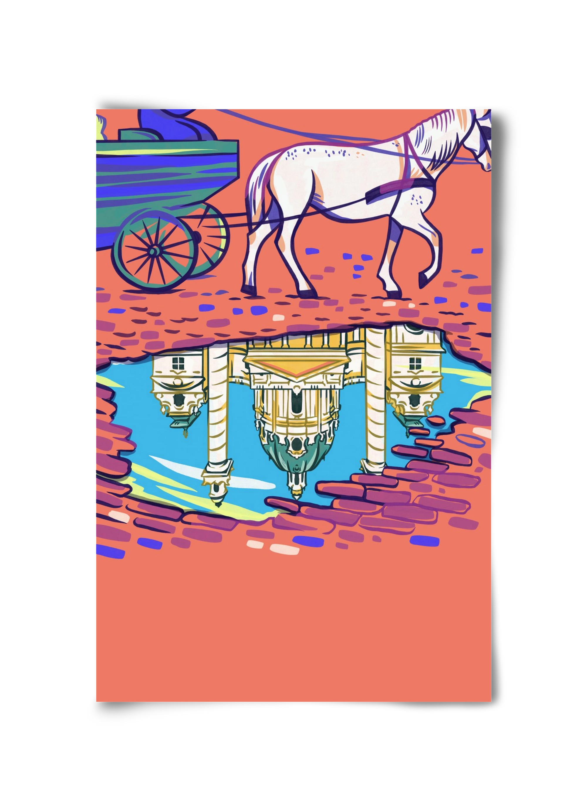 Karlskirsche - Wien, 30x45 cm, Keret nélkül