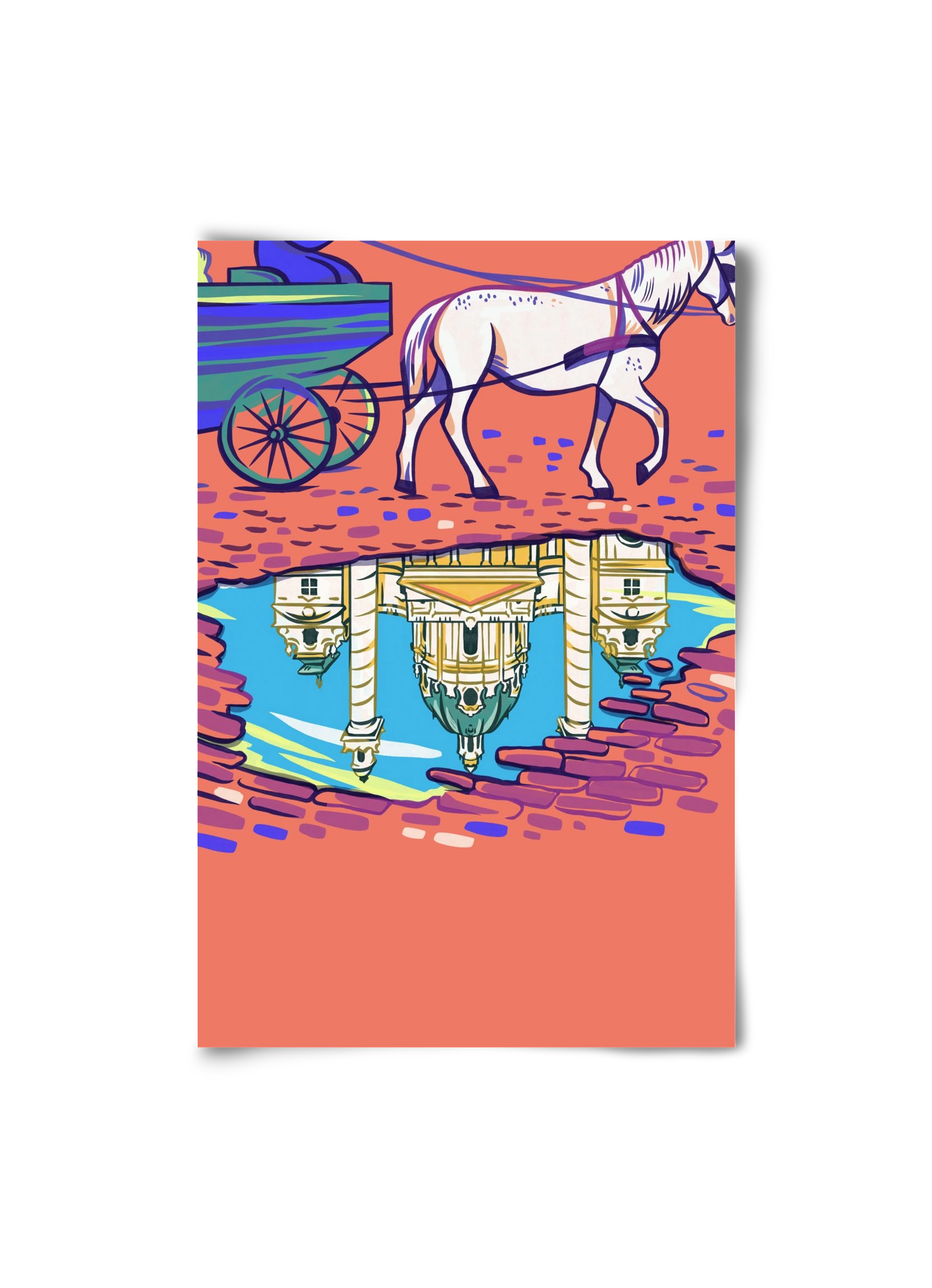 Karlskirsche - Wien, 20x30 cm, Keret nélkül