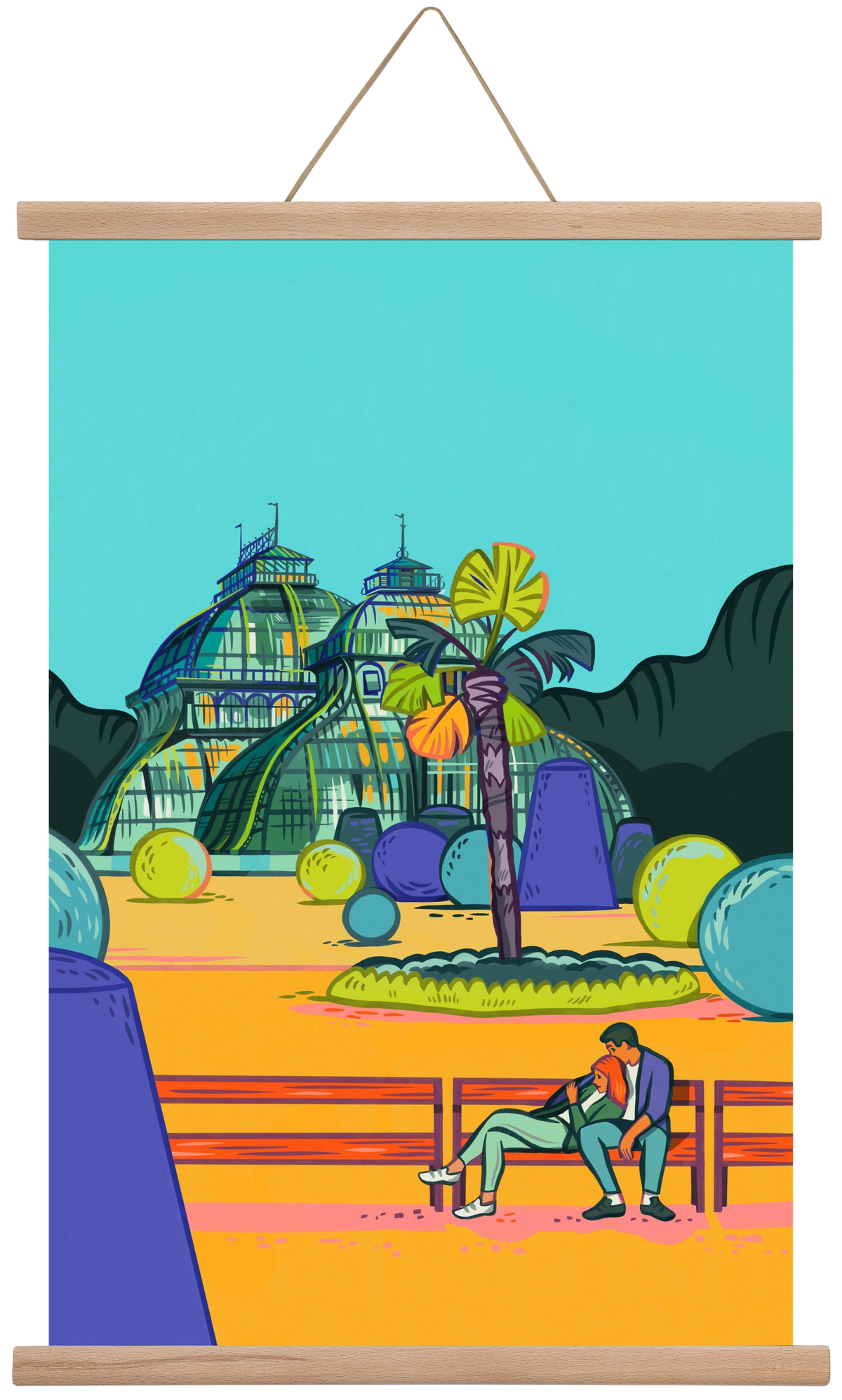 Palmenhaus (Wien-Schönbrunn), 40x60 cm (40x60 cm), Tölgy akasztó