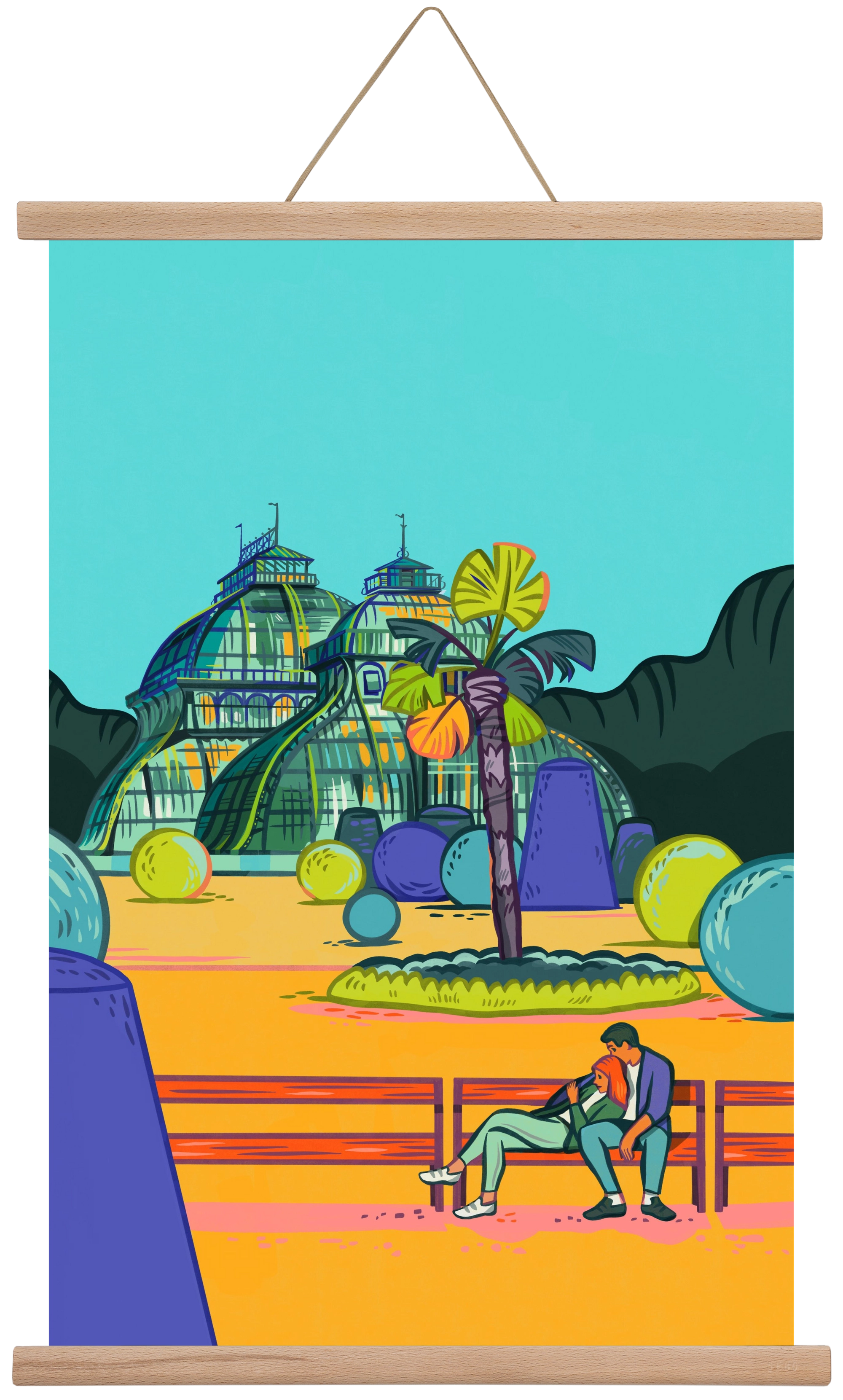 Palmenhaus (Wien-Schönbrunn), 40x60 cm (40x60 cm), Tölgy akasztó