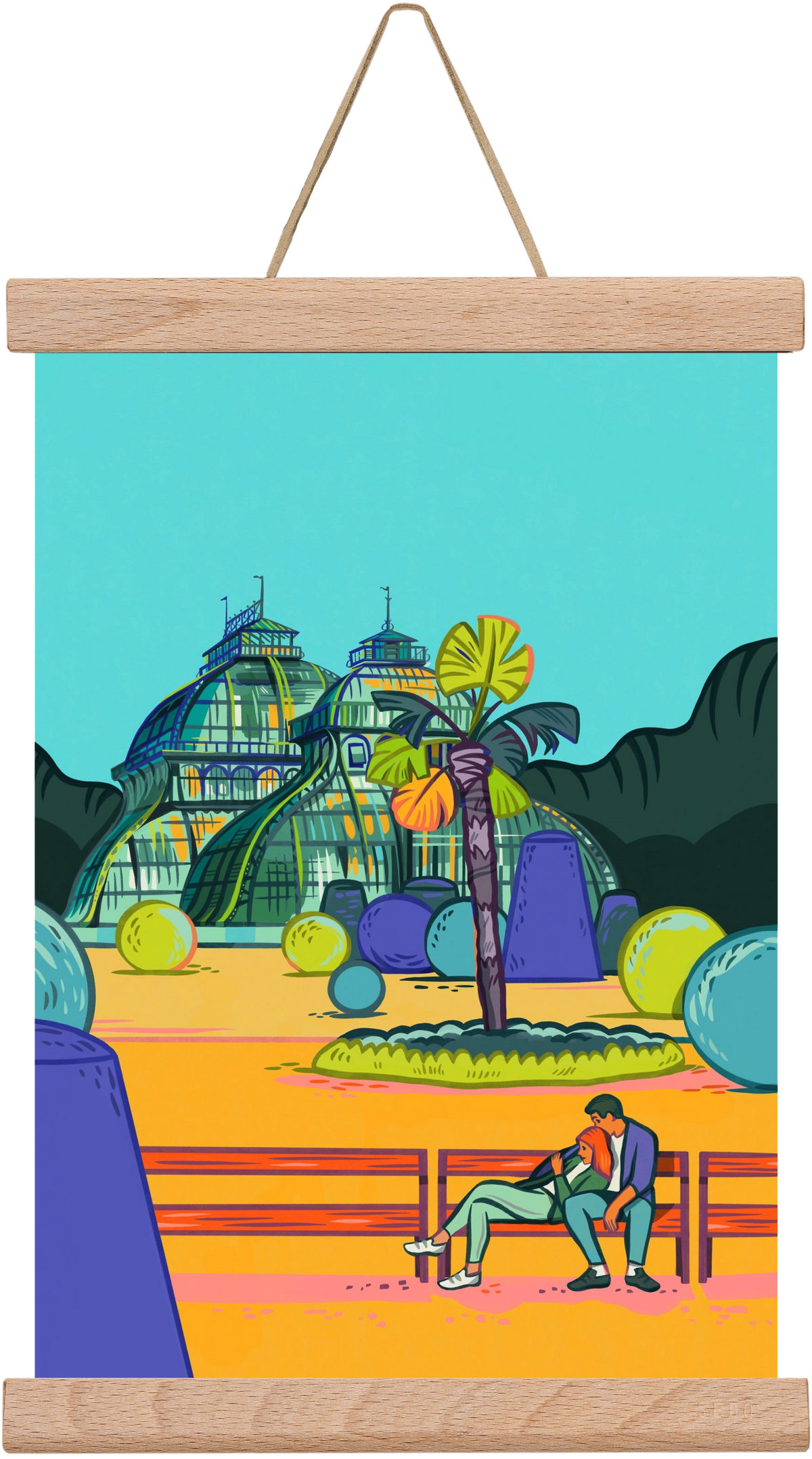 Palmenhaus (Wien-Schönbrunn), 20x30 cm (20x30 cm), Tölgy akasztó