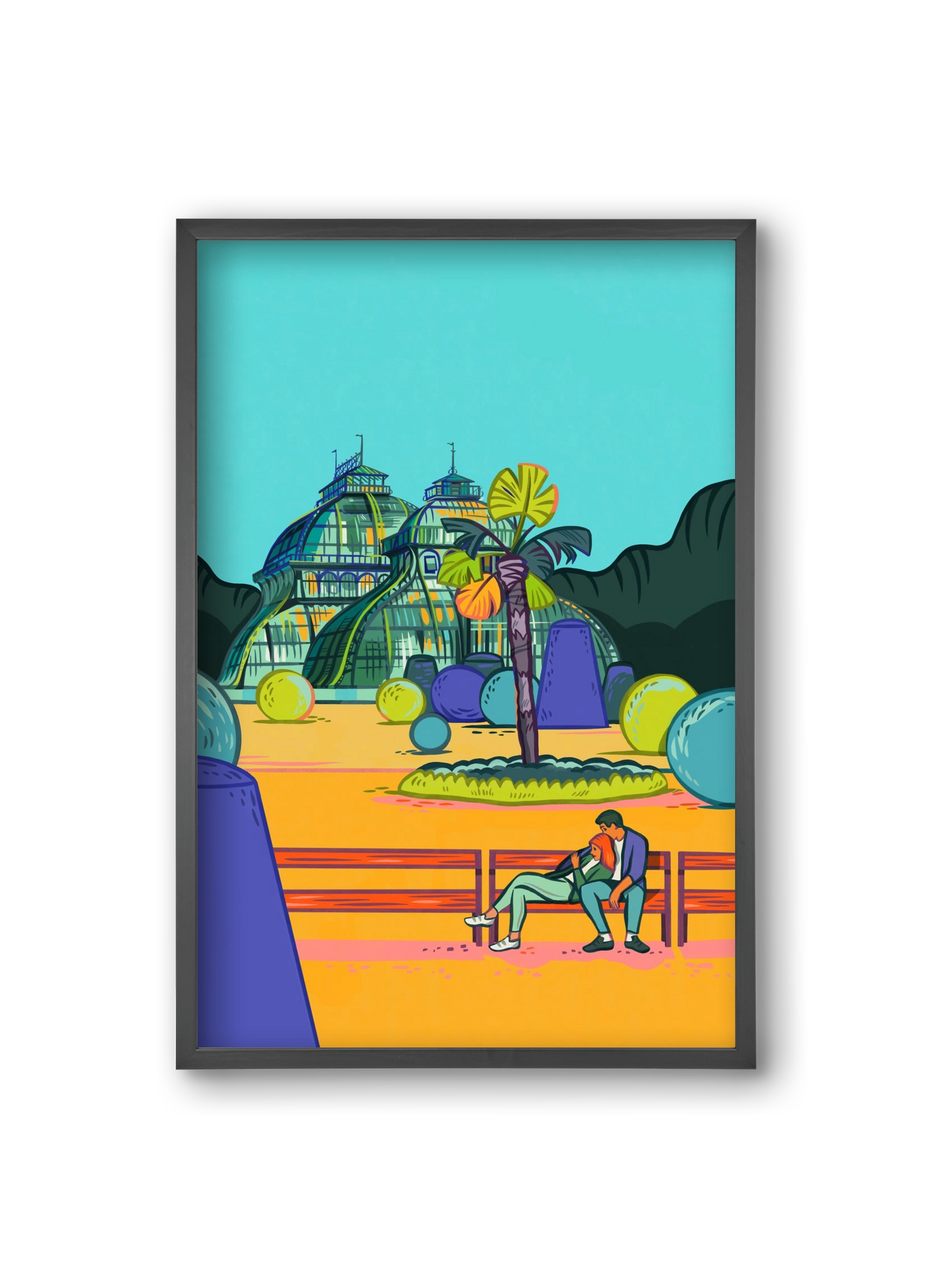 Palmenhaus (Wien-Schönbrunn), 20x30 cm (20x30 cm), Fekete keret