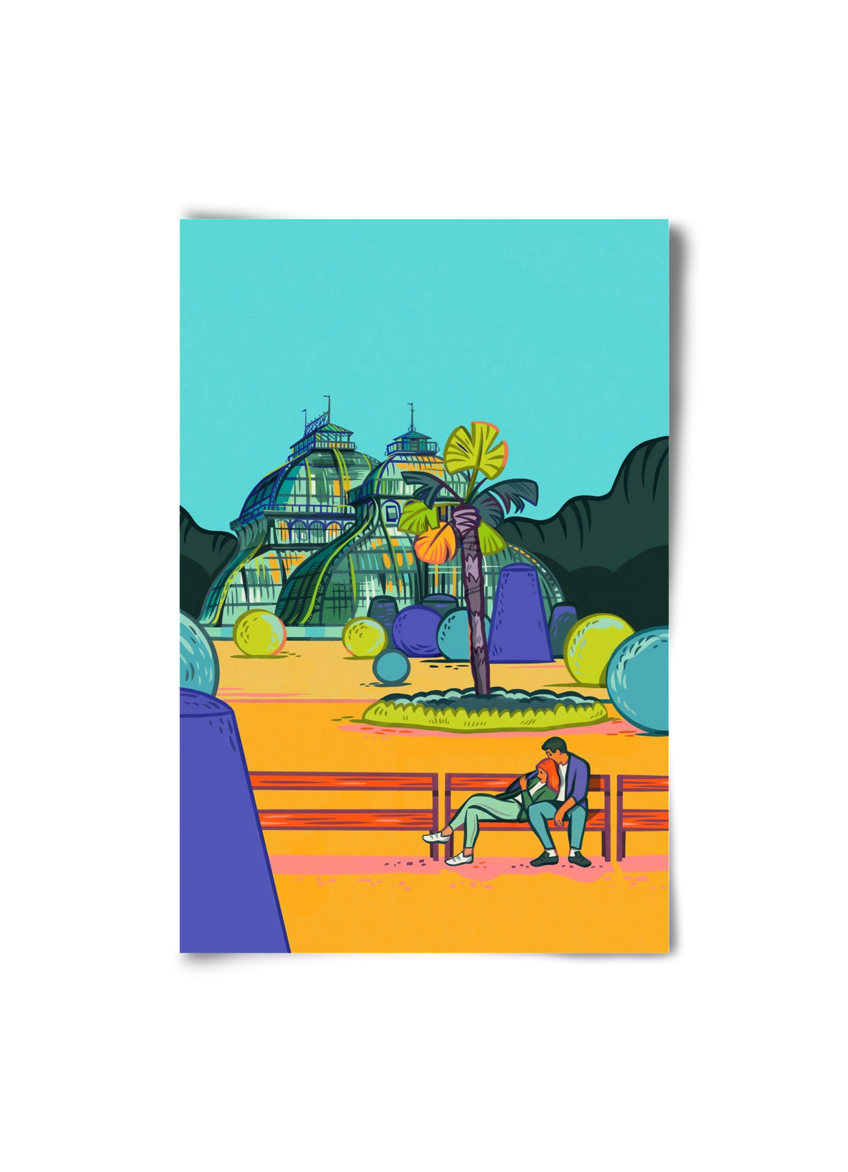 Palmenhaus (Wien-Schönbrunn), 20x30 cm, Keret nélkül