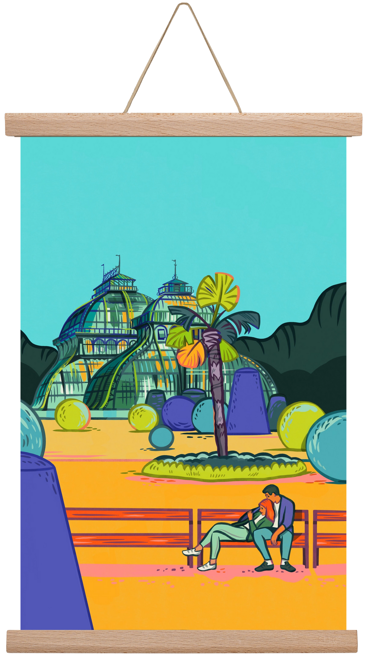 Palmenhaus (Wien-Schönbrunn), 30x45 cm (30x45 cm), Tölgy akasztó