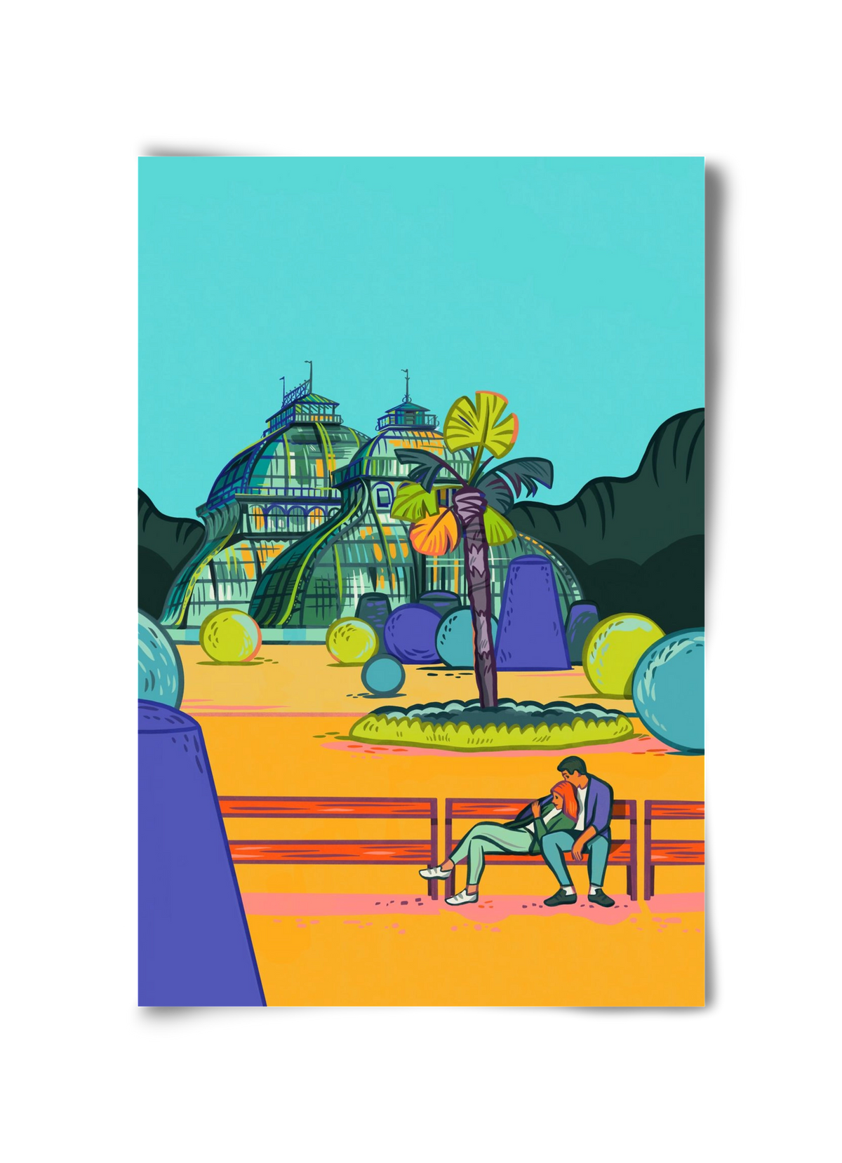 Palmenhaus (Wien-Schönbrunn), 30x45 cm, Keret nélkül