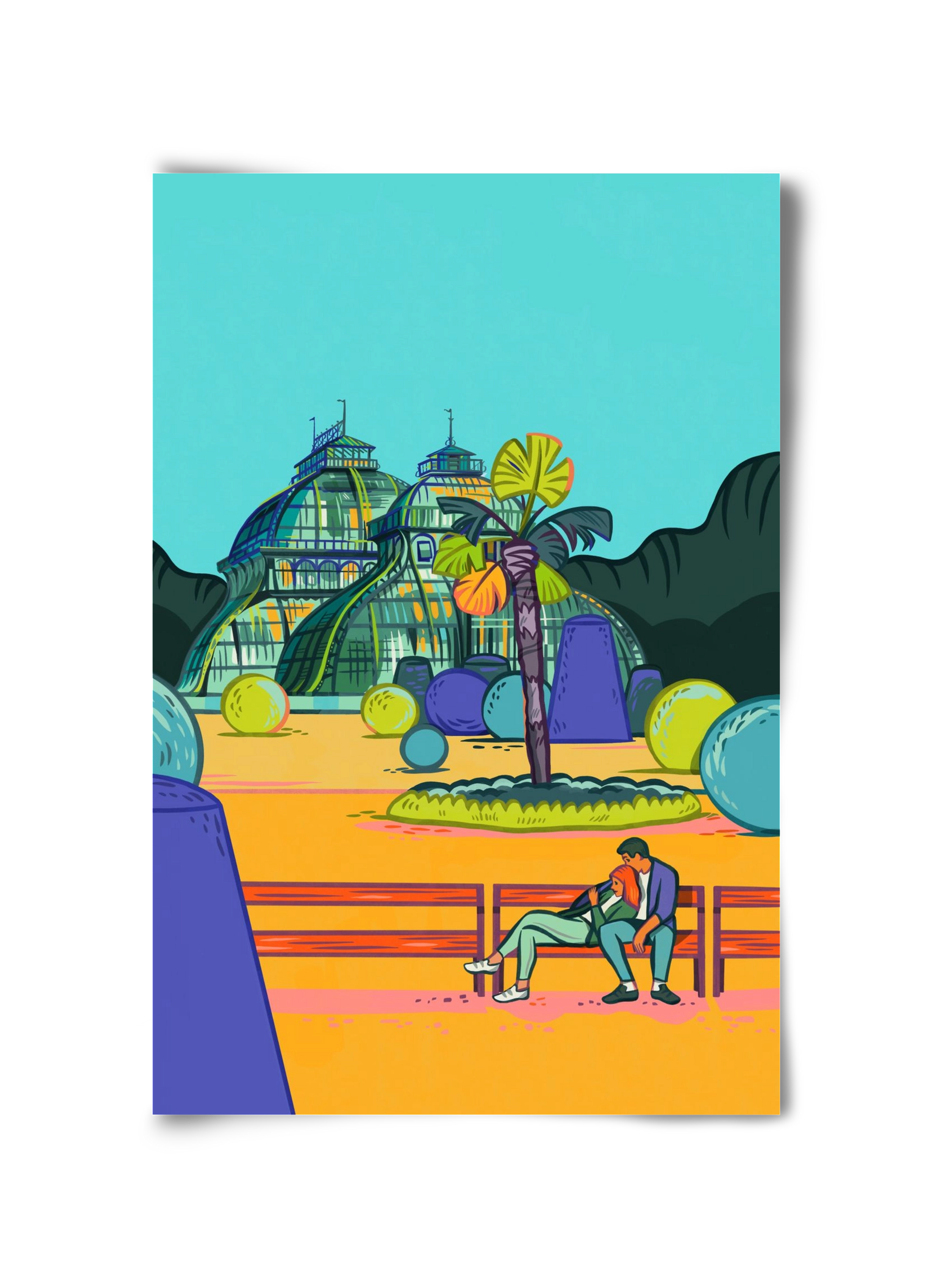 Palmenhaus (Wien-Schönbrunn), 30x45 cm, Keret nélkül