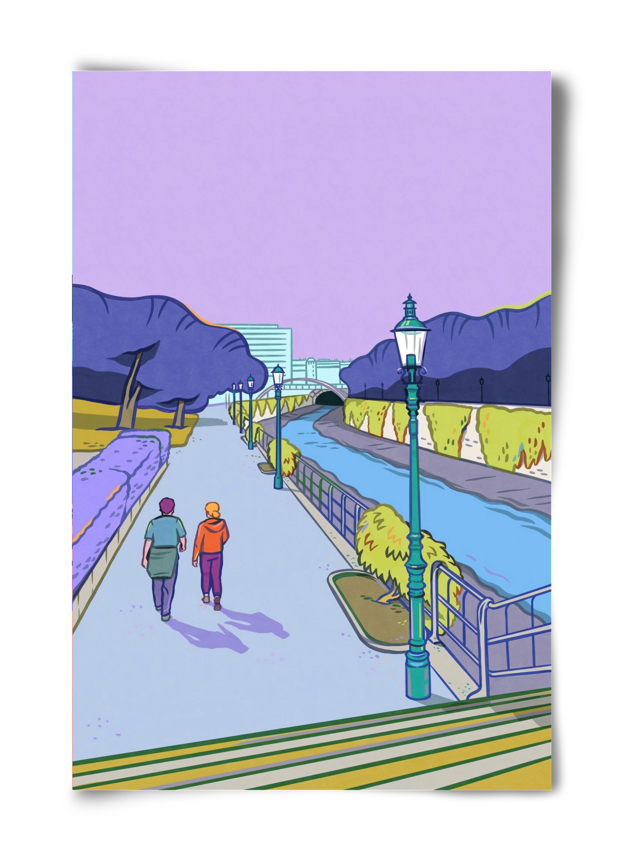 Stadtpark - Wien, 40x60 cm, Keret nélkül