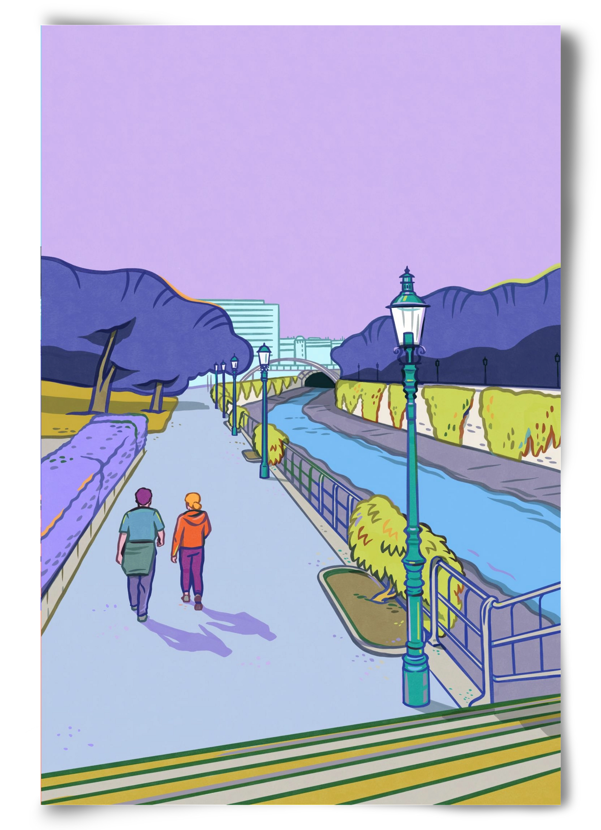 Stadtpark - Wien, 60x90 cm, Keret nélkül