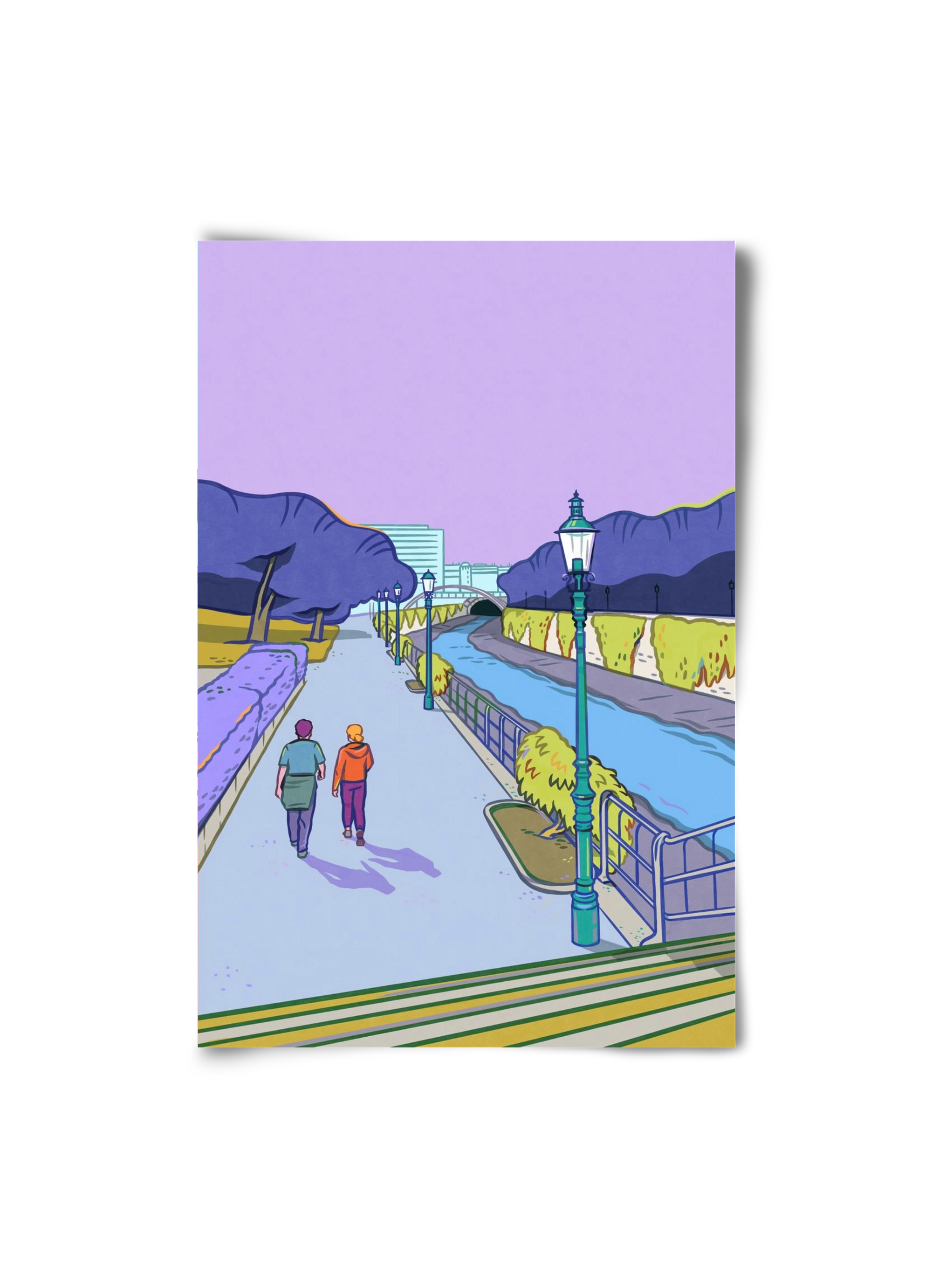 Stadtpark - Wien, 20x30 cm, Keret nélkül