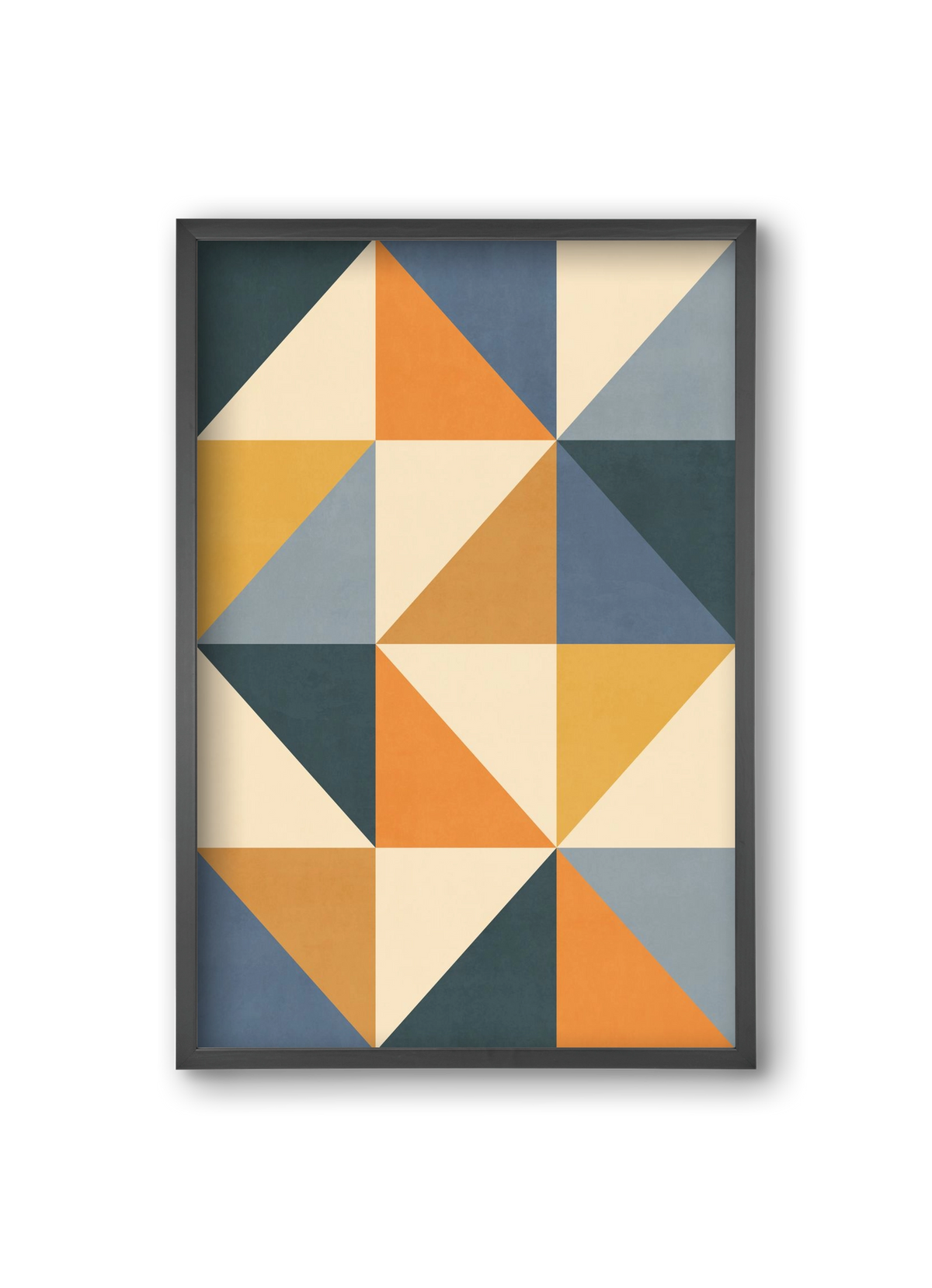 Triangle Composition 01, 20x30 cm (20x30 cm), Fekete keret