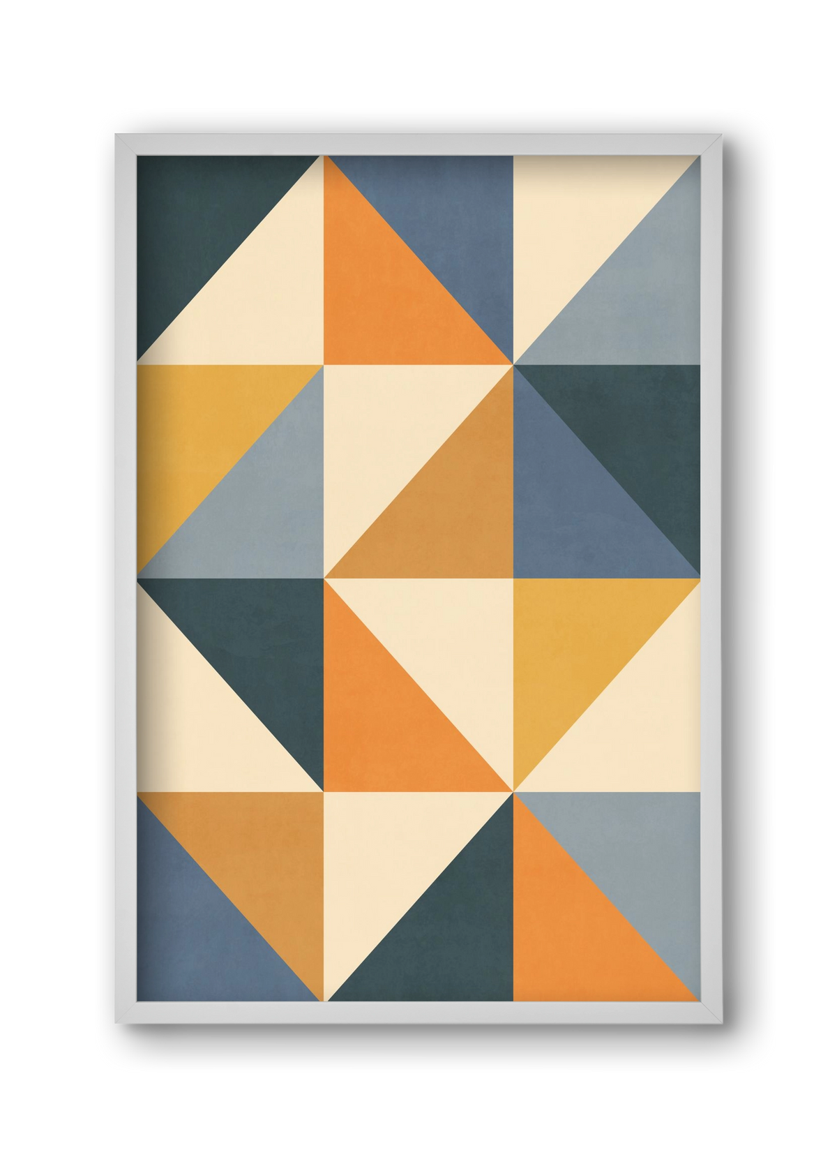 Triangle Composition 01, 30x45 cm (30x45 cm), Fehér keret