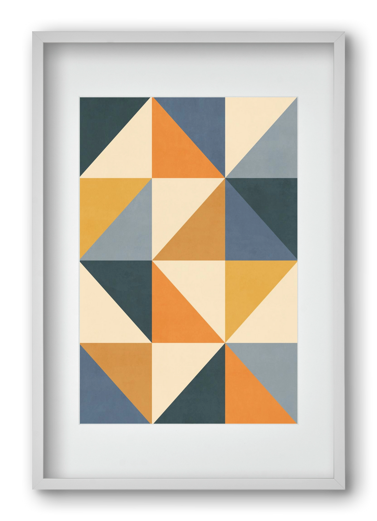 Triangle Composition 01, 40x60 cm (30x45 cm), Fehér keret, paszpartuval