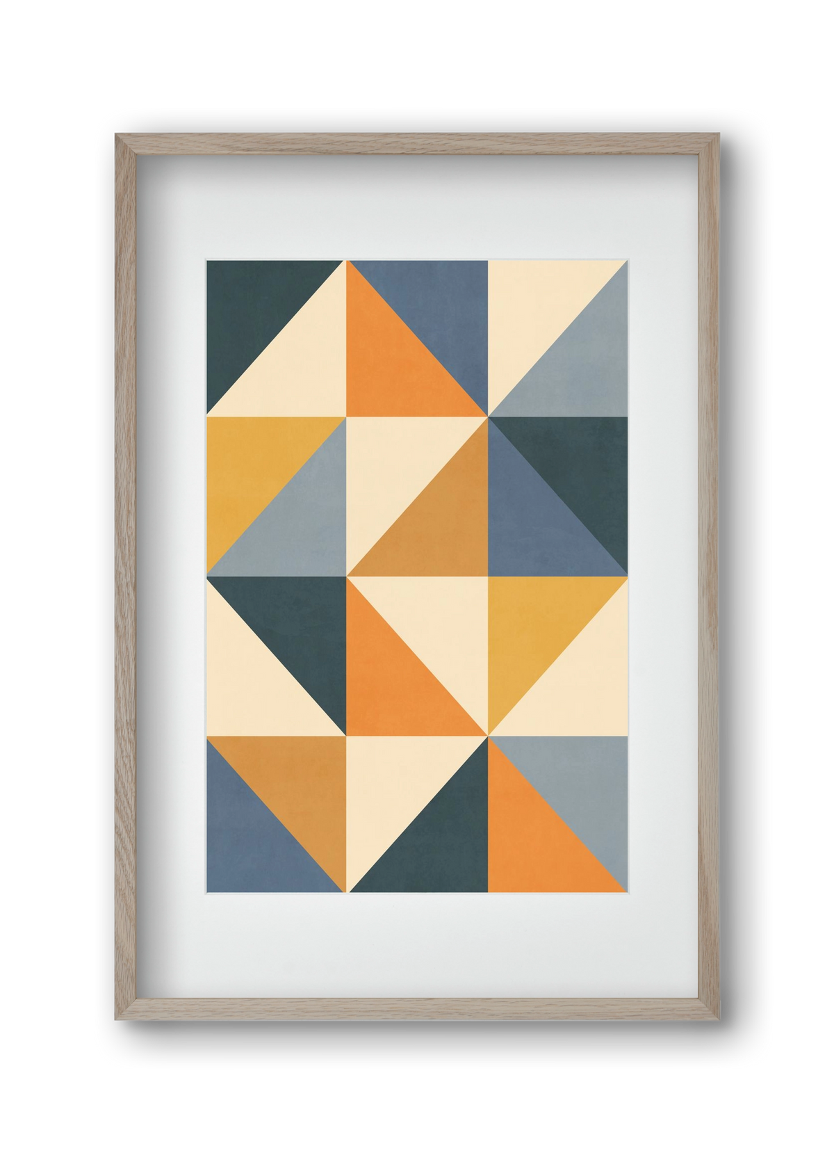 Triangle Composition 01, 30x45 cm (20x30 cm), Tölgy keret, paszpartuval