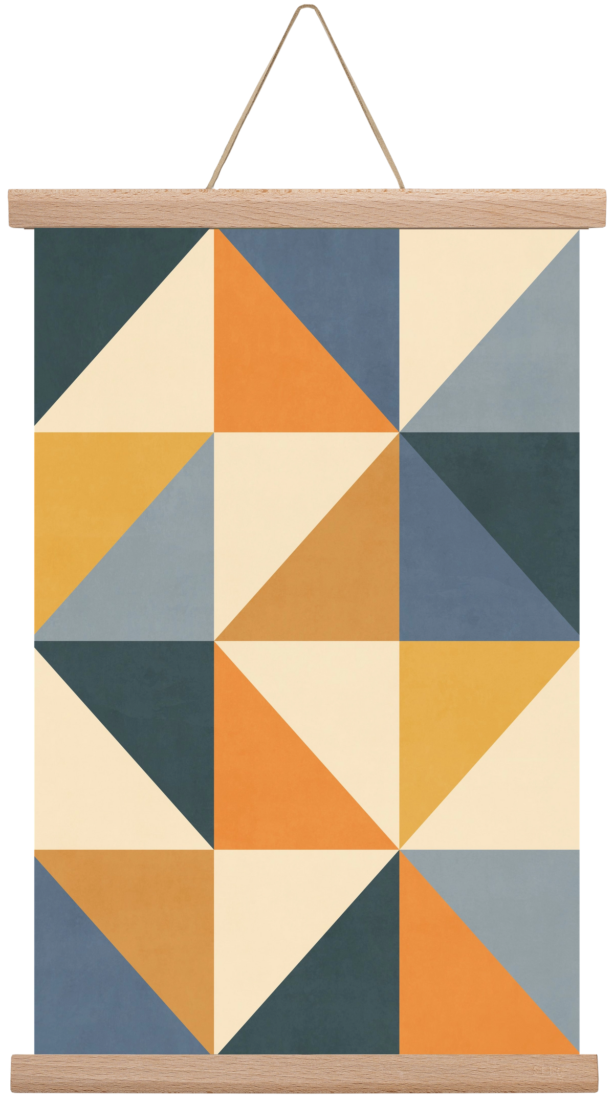Triangle Composition 01, 30x45 cm (30x45 cm), Tölgy akasztó