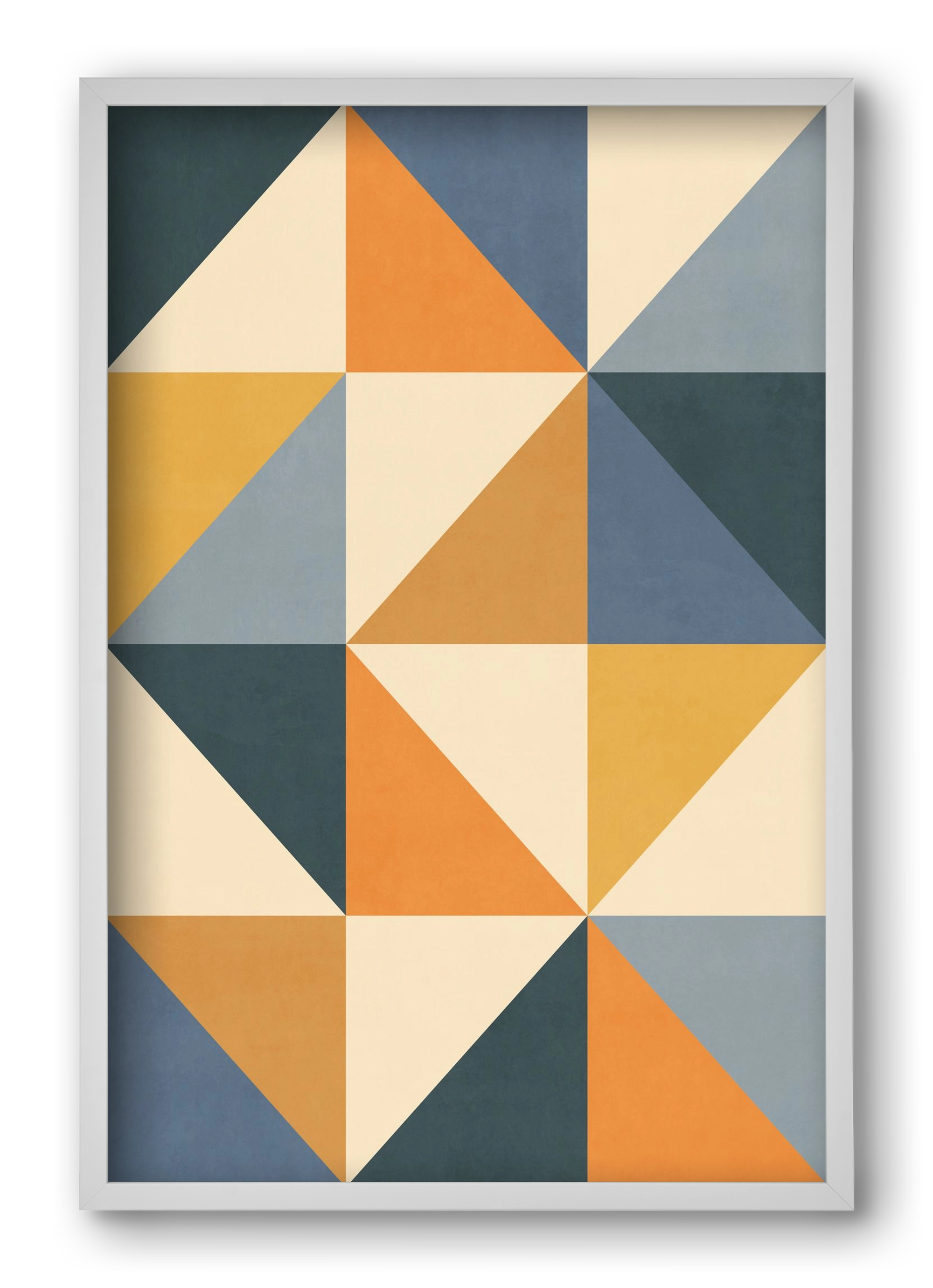 Triangle Composition 01, 40x60 cm (40x60 cm), Fehér keret