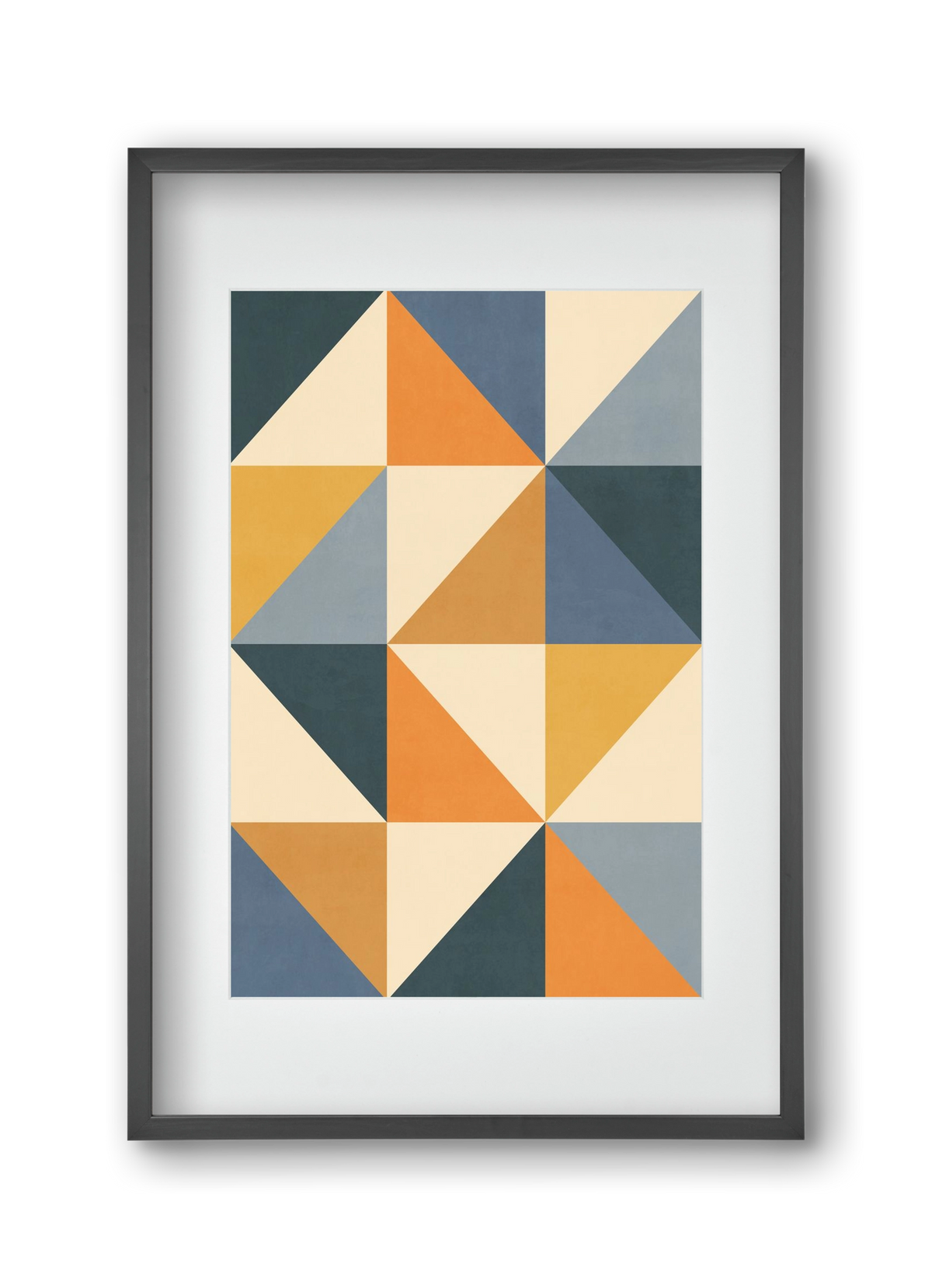 Triangle Composition 01, 30x45 cm (20x30 cm), Fekete keret, paszpartuval