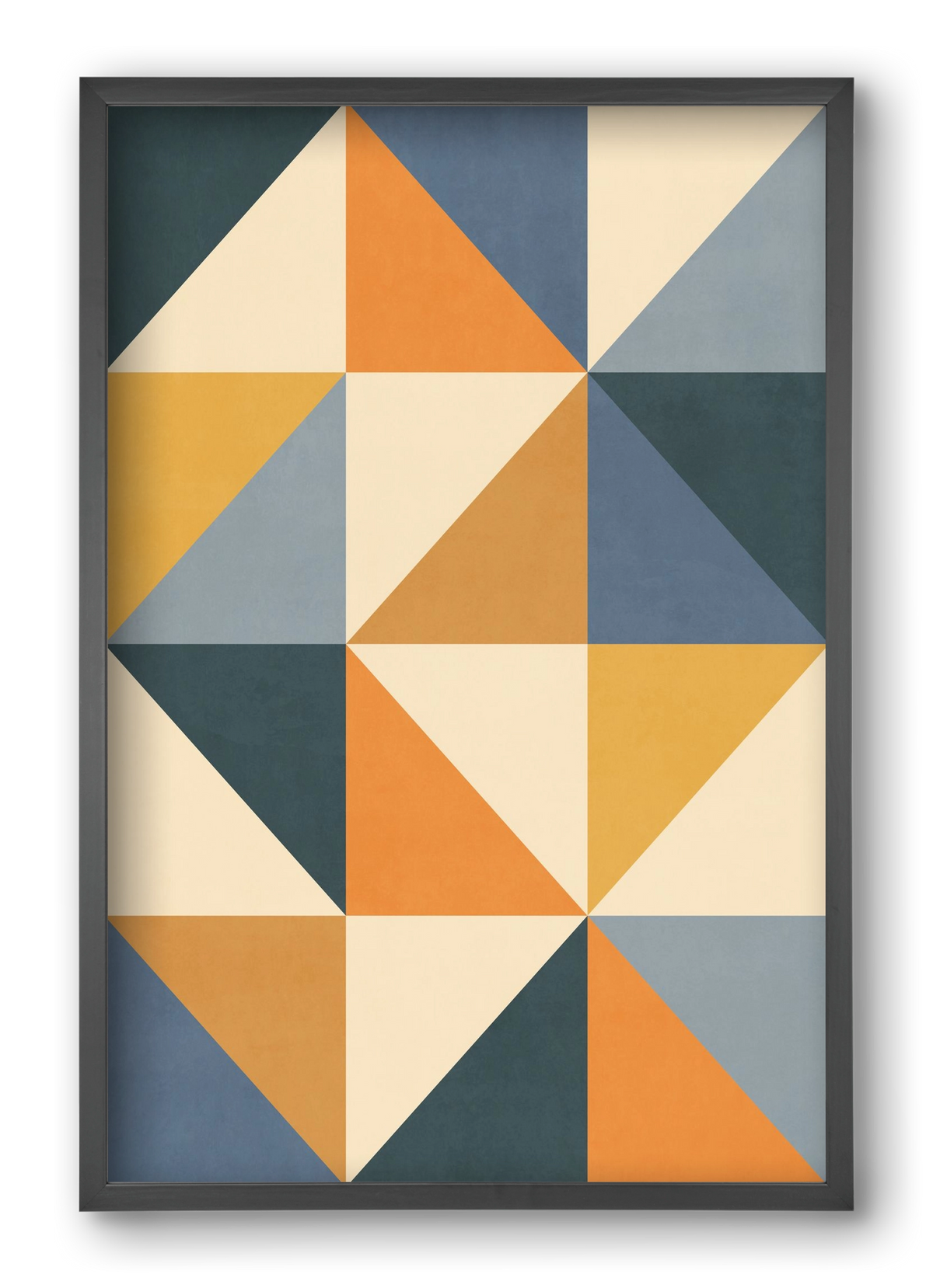Triangle Composition 01, 40x60 cm (40x60 cm), Fekete keret