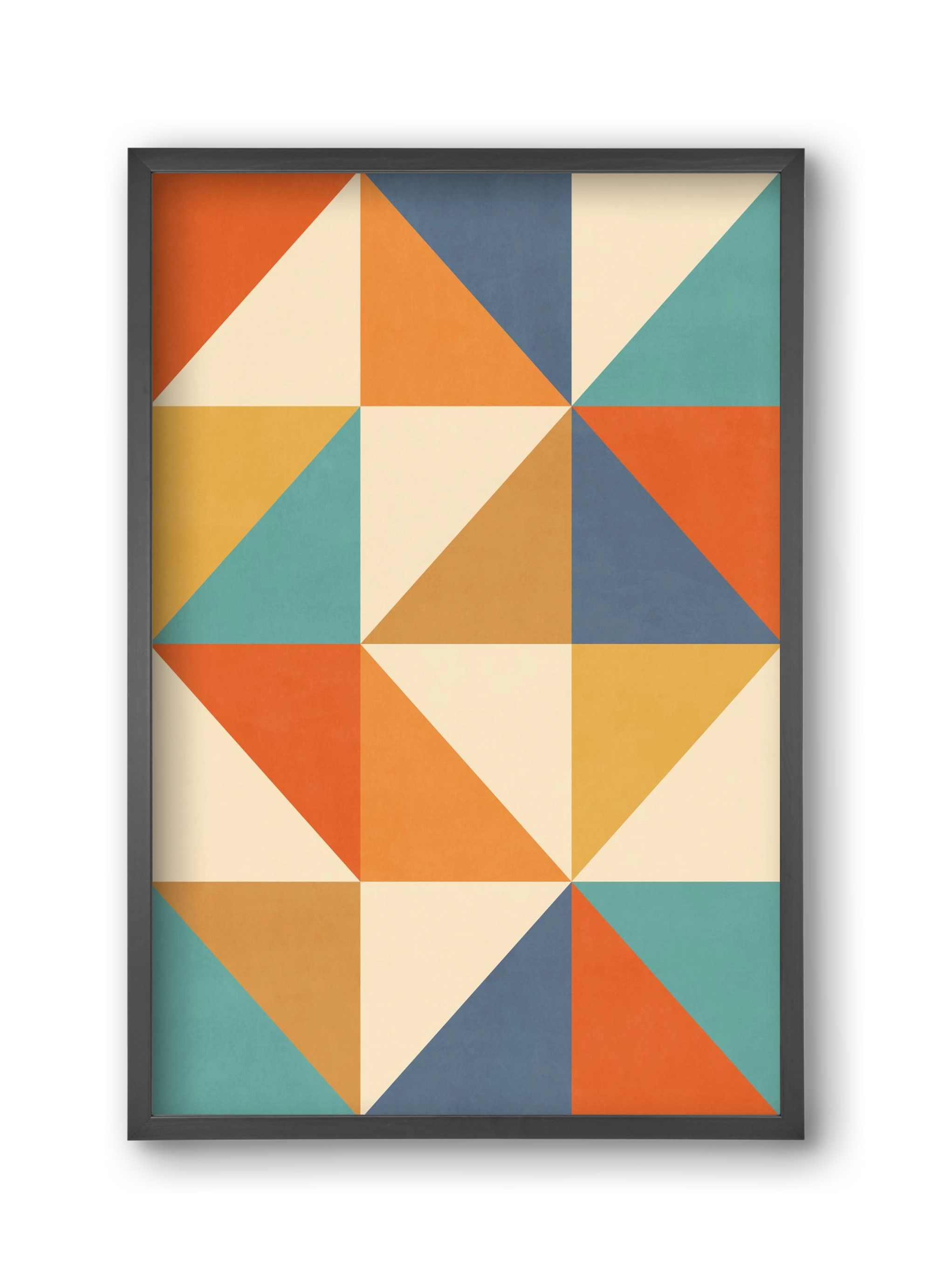 Triangle Composition 02, 30x45 cm (30x45 cm), Fekete keret