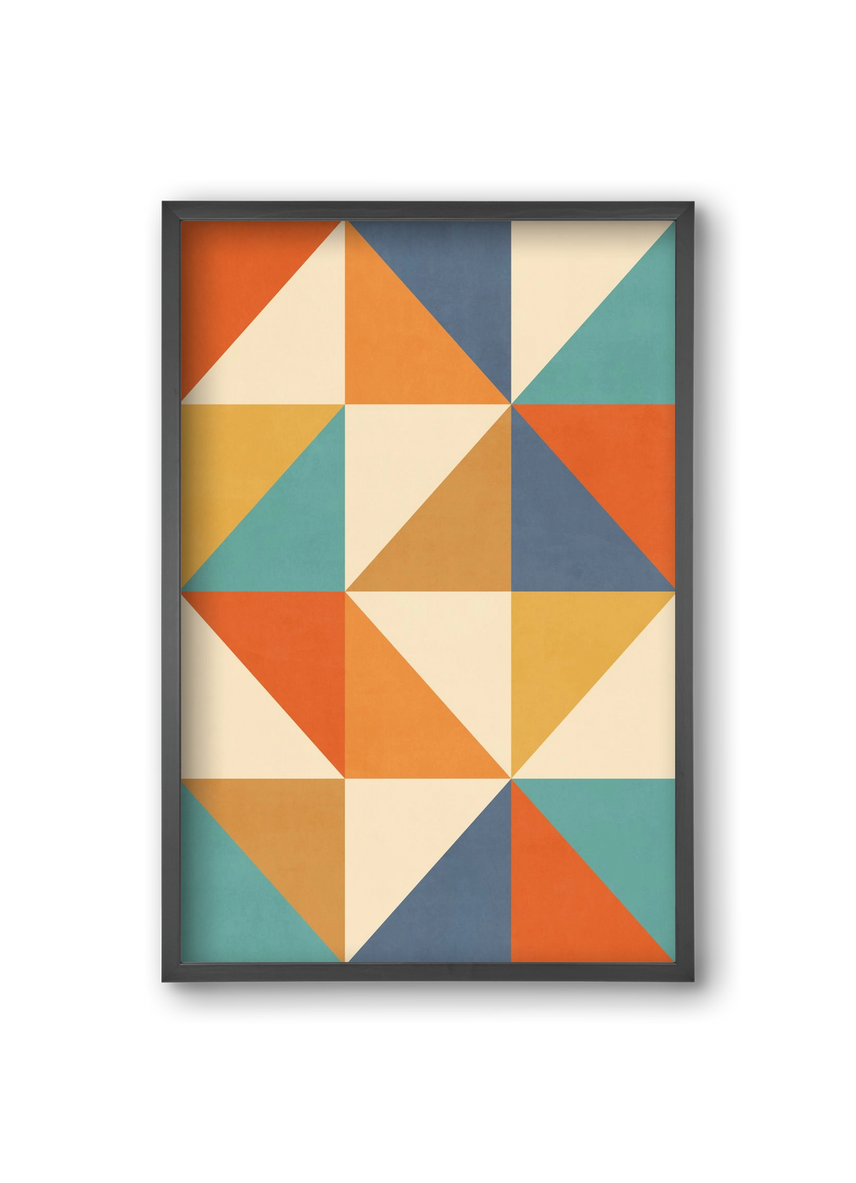 Triangle Composition 02, 20x30 cm (20x30 cm), Fekete keret