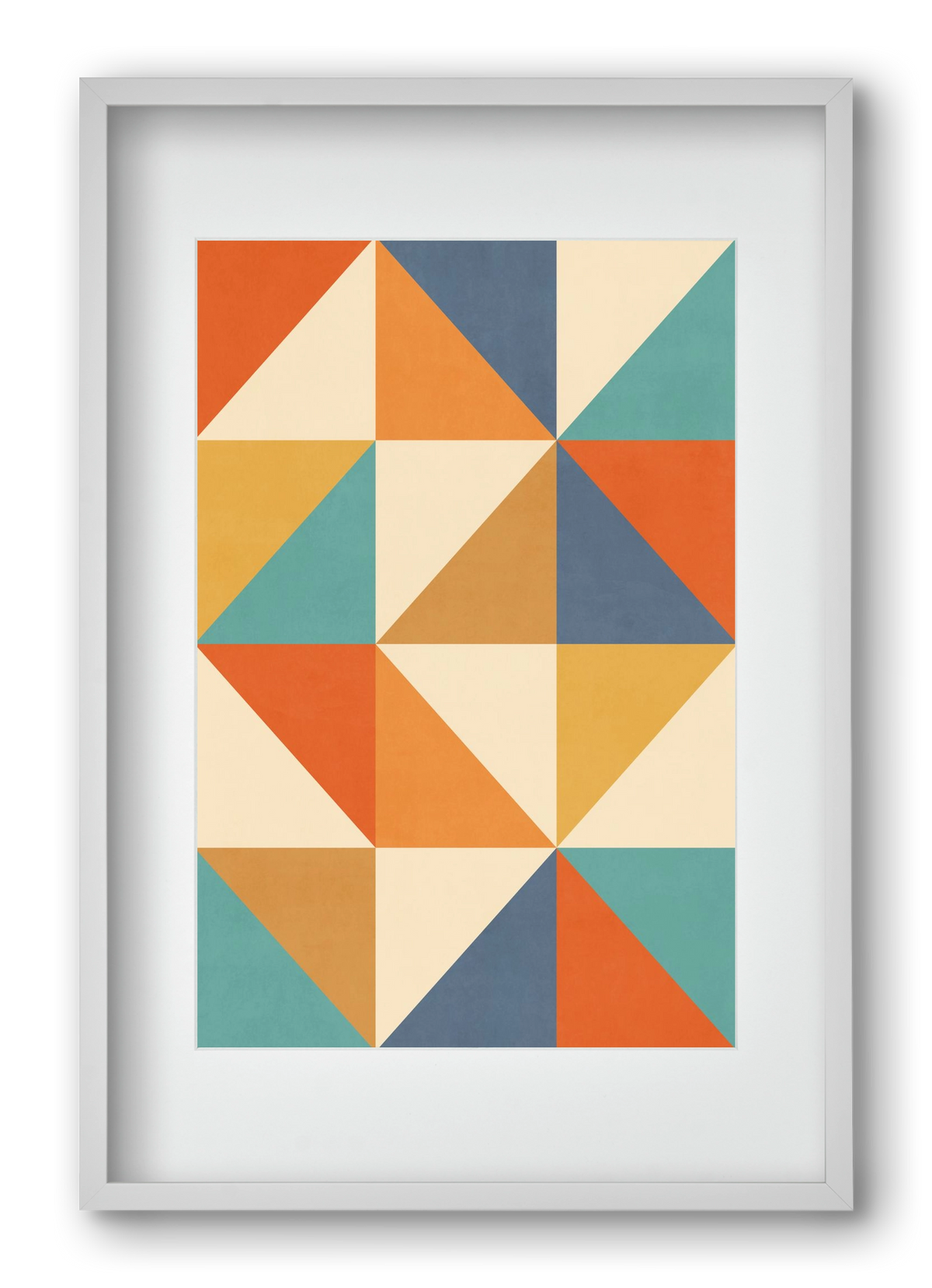 Triangle Composition 02, 40x60 cm (30x45 cm), Fehér keret, paszpartuval