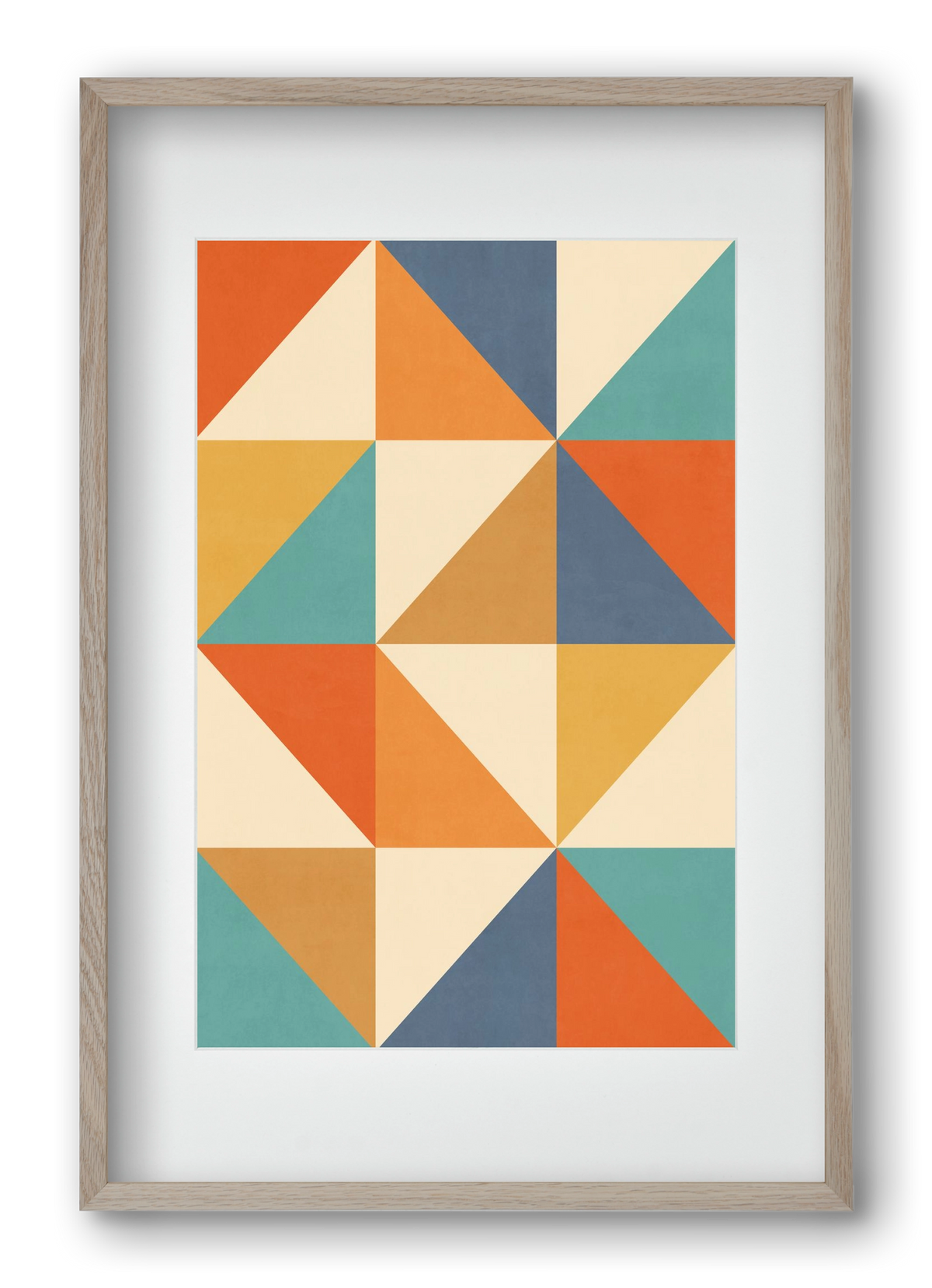 Triangle Composition 02, 40x60 cm (30x45 cm), Tölgy keret, paszpartuval