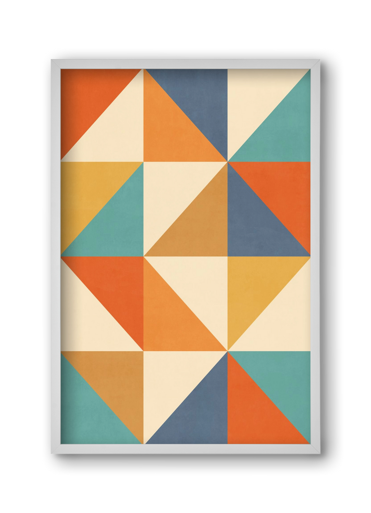 Triangle Composition 02, 30x45 cm (30x45 cm), Fehér keret