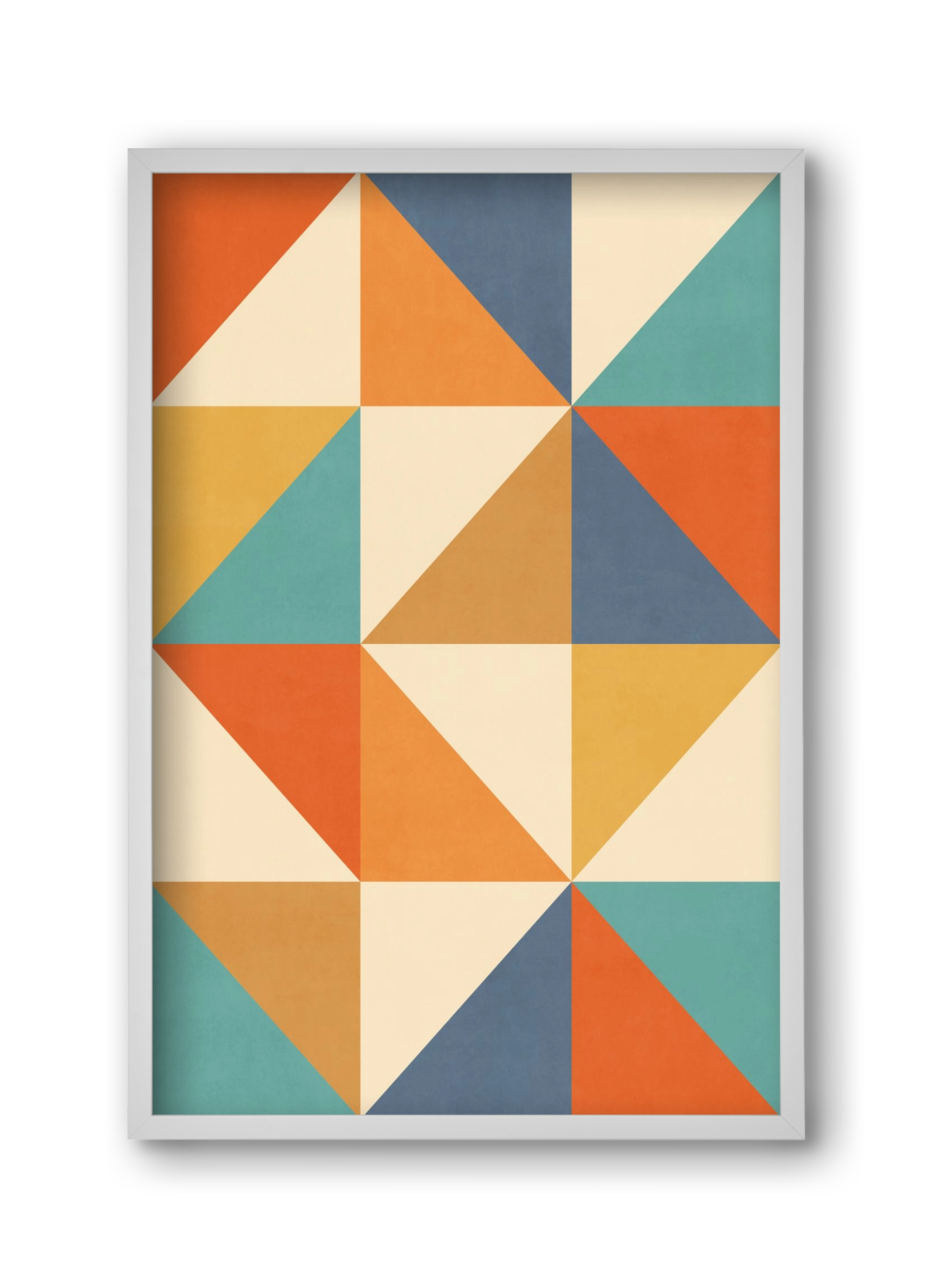 Triangle Composition 02, 30x45 cm (30x45 cm), Fehér keret