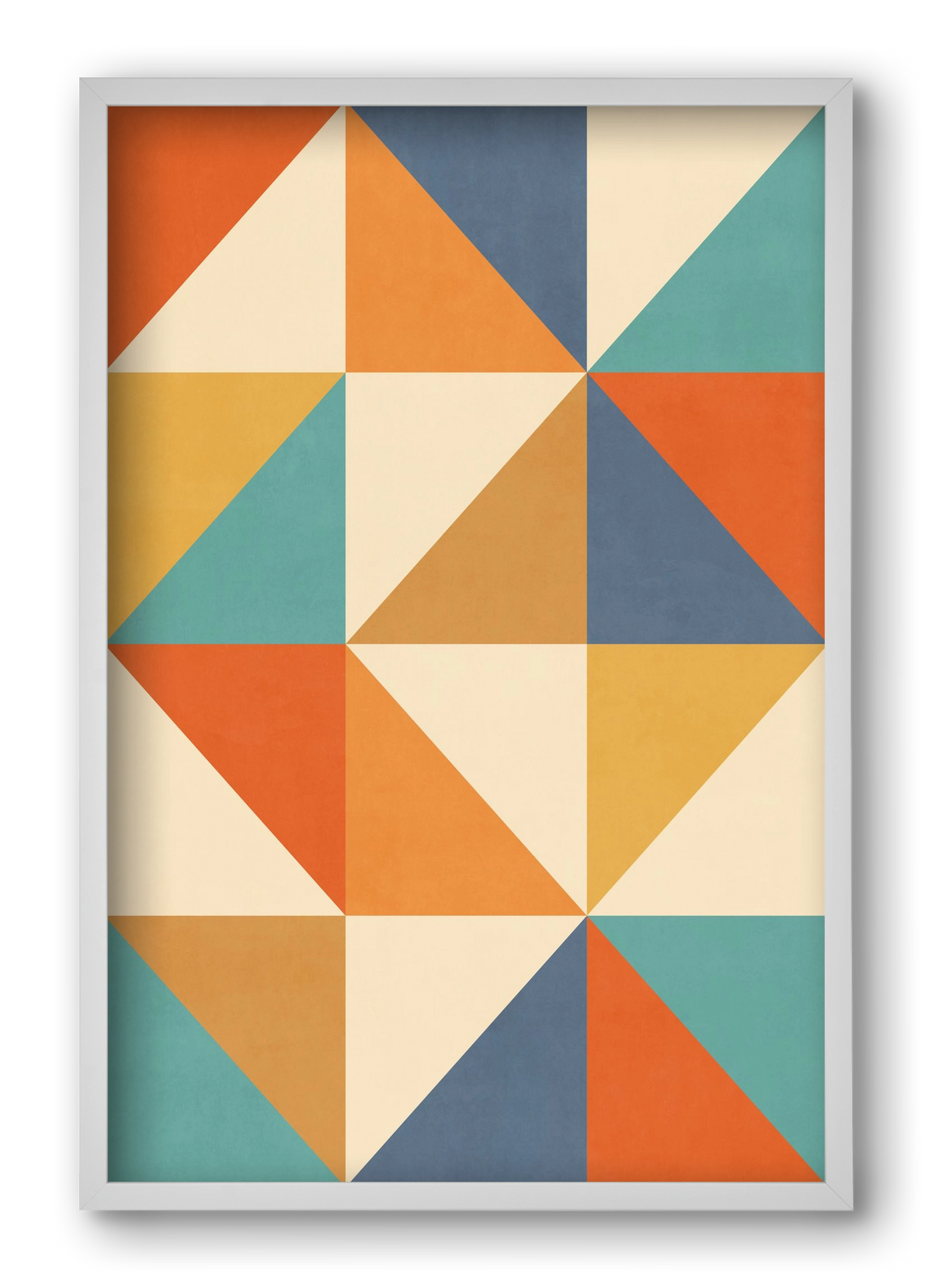 Triangle Composition 02, 40x60 cm (40x60 cm), Fehér keret