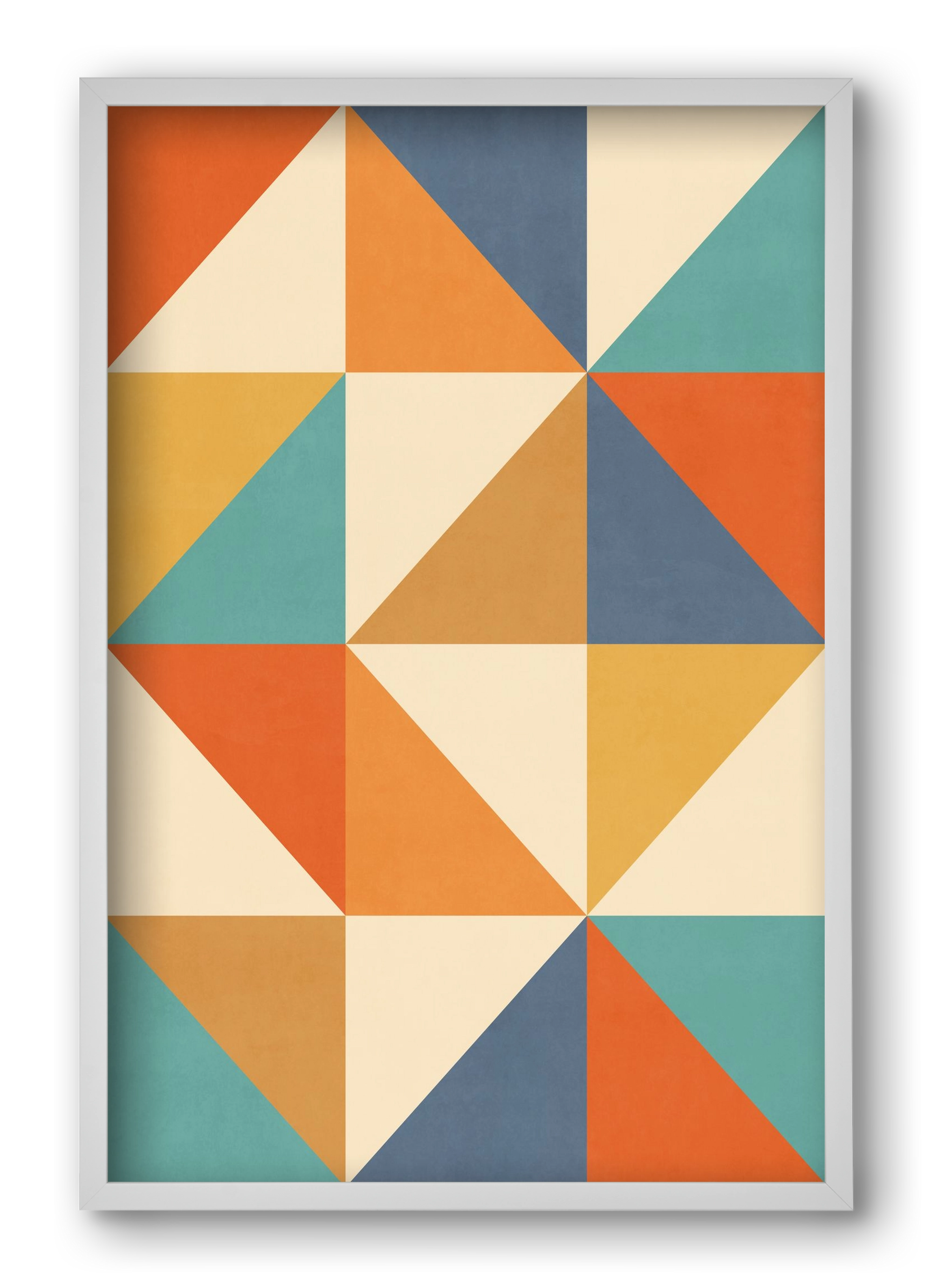 Triangle Composition 02, 40x60 cm (40x60 cm), Fehér keret