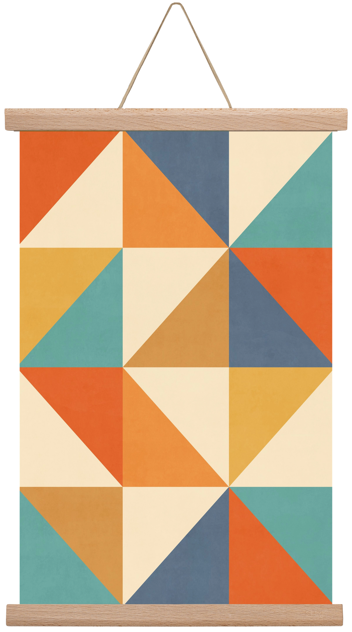 Triangle Composition 02, 30x45 cm (30x45 cm), Tölgy akasztó