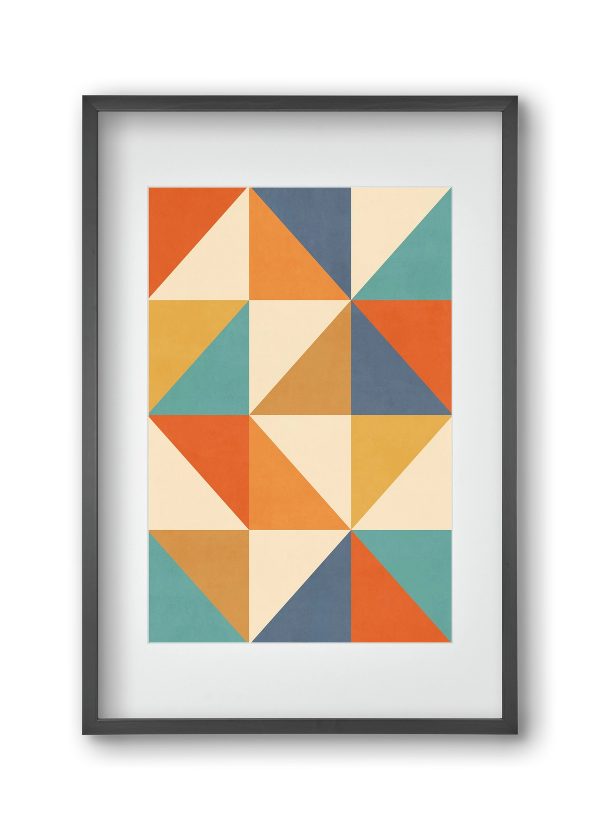 Triangle Composition 02, 30x45 cm (20x30 cm), Fekete keret, paszpartuval