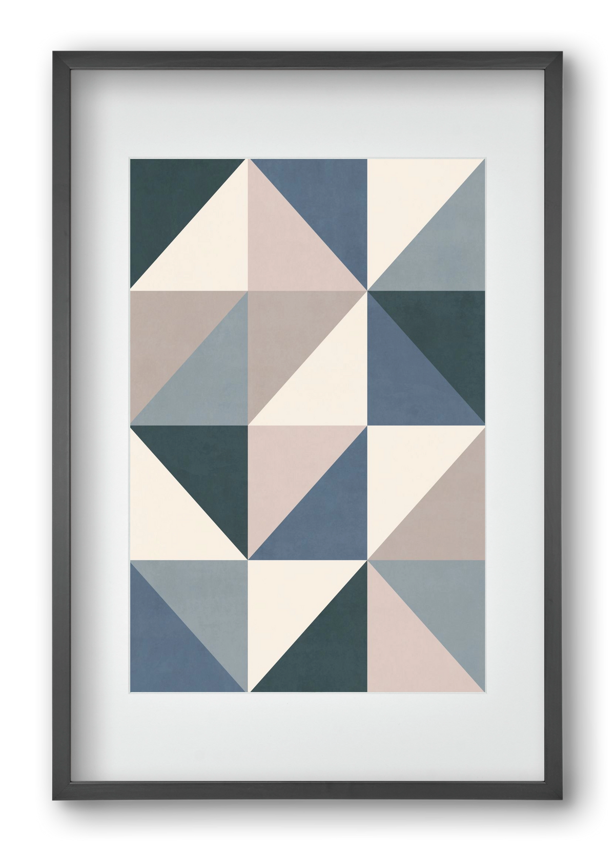 Triangle Composition 03, 40x60 cm (30x45 cm), Fekete keret, paszpartuval