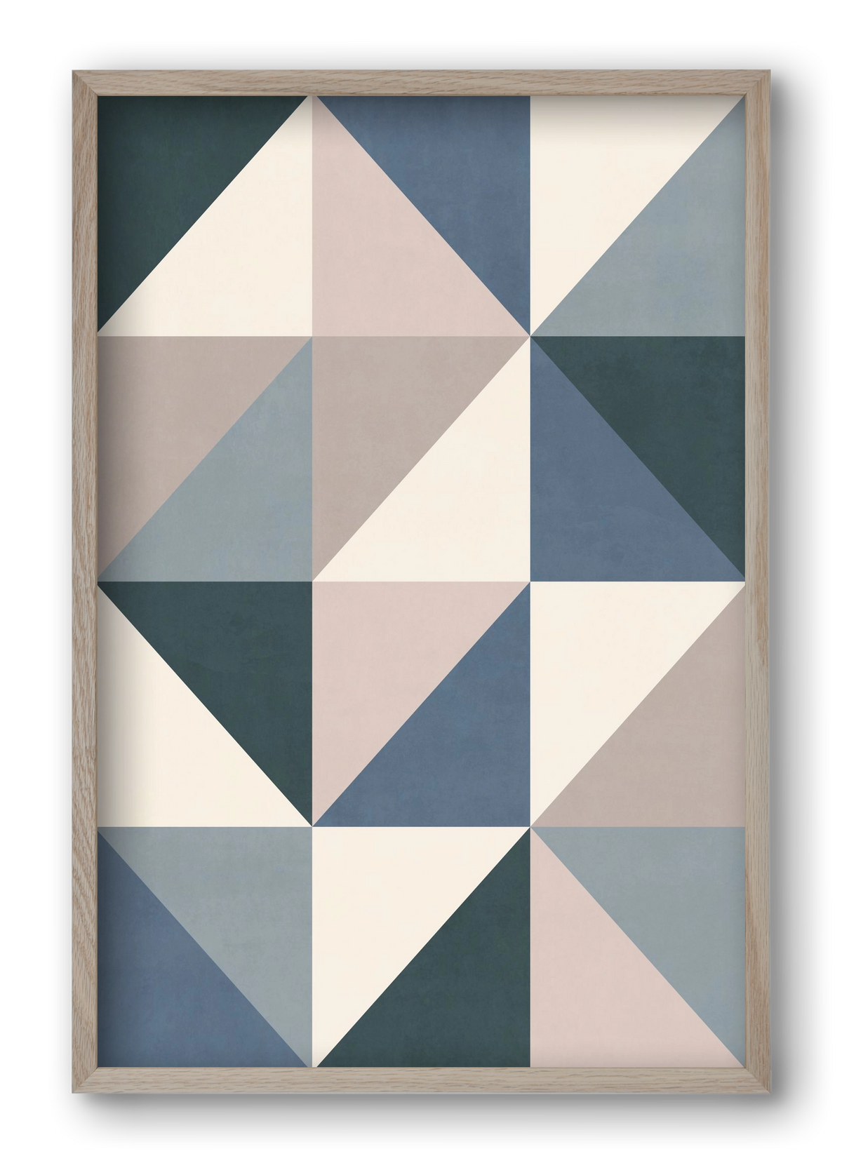 Triangle Composition 03, 40x60 cm (40x60 cm), Tölgy keret