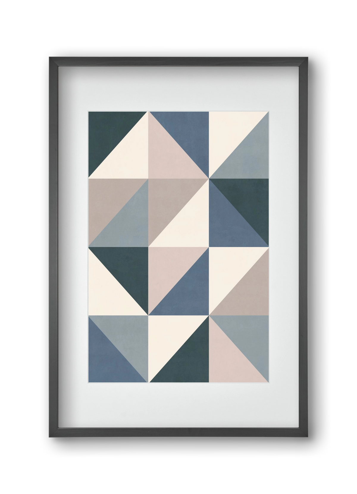 Triangle Composition 03, 30x45 cm (20x30 cm), Fekete keret, paszpartuval