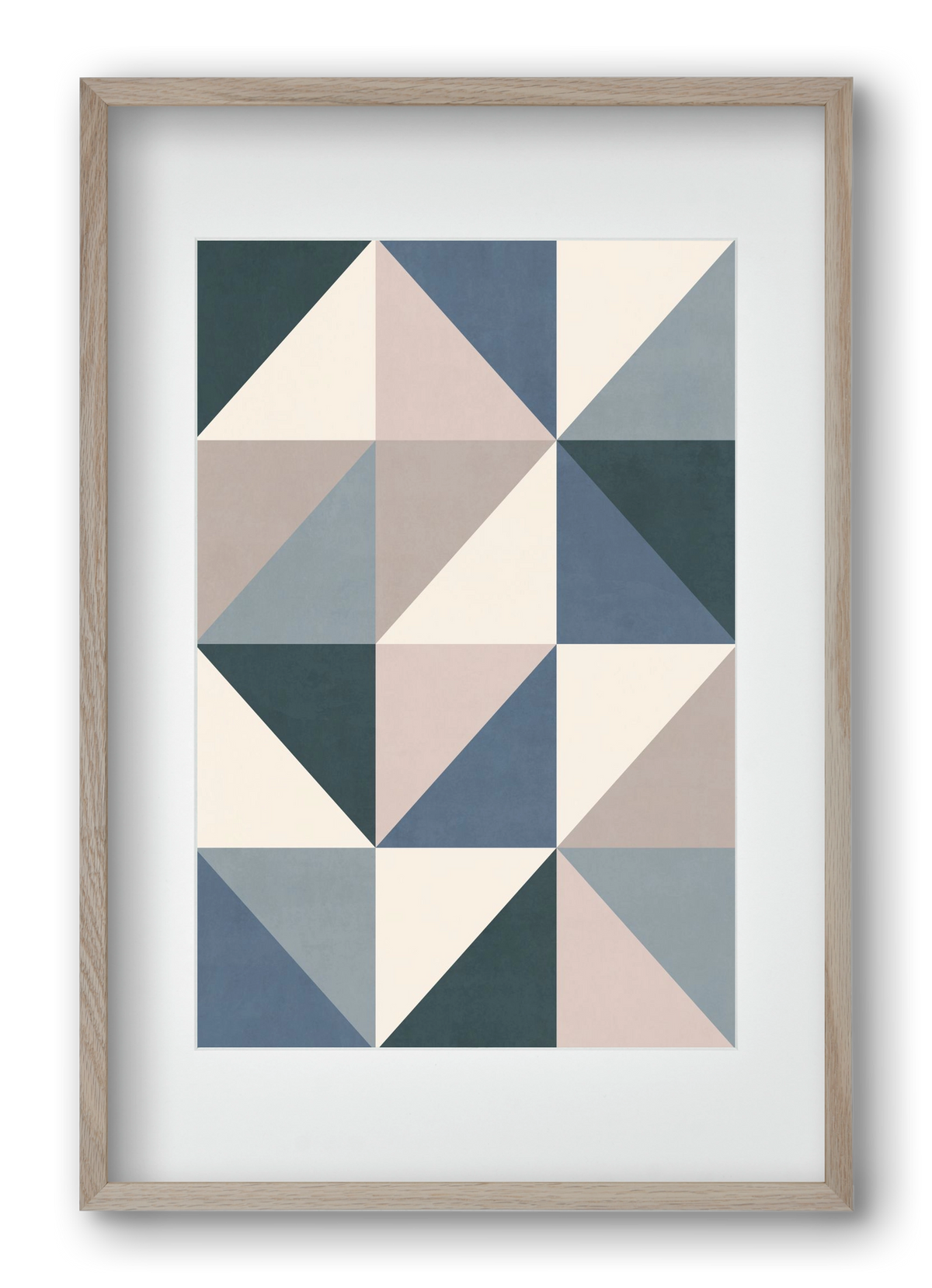 Triangle Composition 03, 40x60 cm (30x45 cm), Tölgy keret, paszpartuval