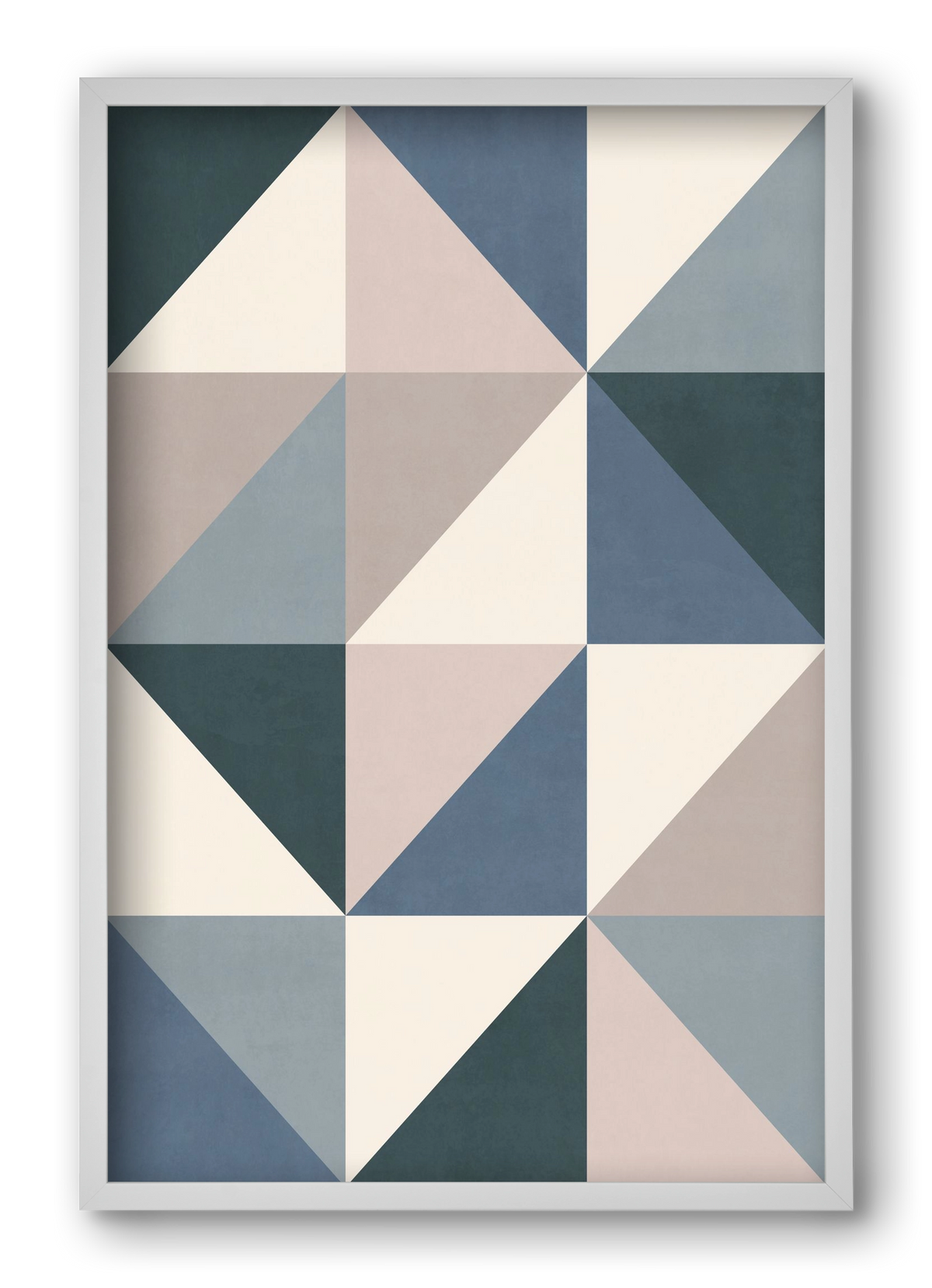 Triangle Composition 03, 40x60 cm (40x60 cm), Fehér keret