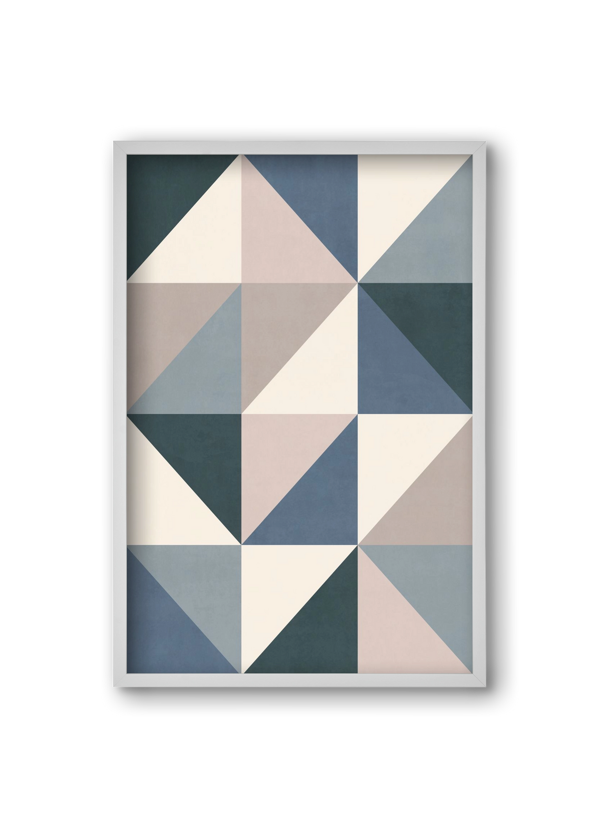 Triangle Composition 03, 20x30 cm (20x30 cm), Fehér keret