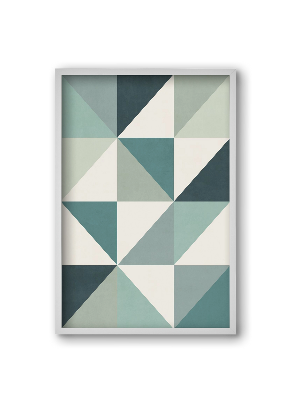 Triangle Composition 04, 20x30 cm (20x30 cm), Fehér keret