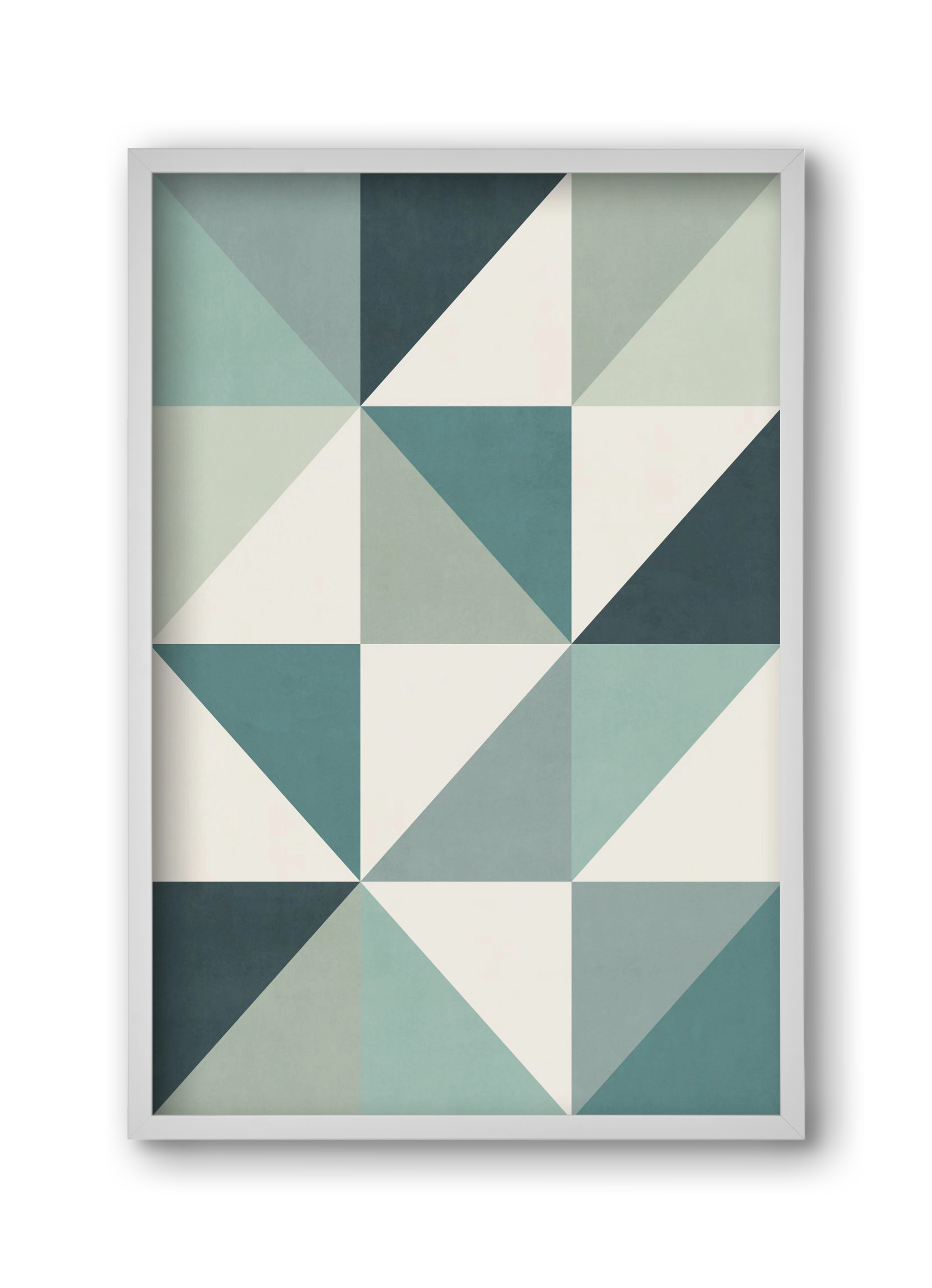 Triangle Composition 04, 30x45 cm (30x45 cm), Fehér keret