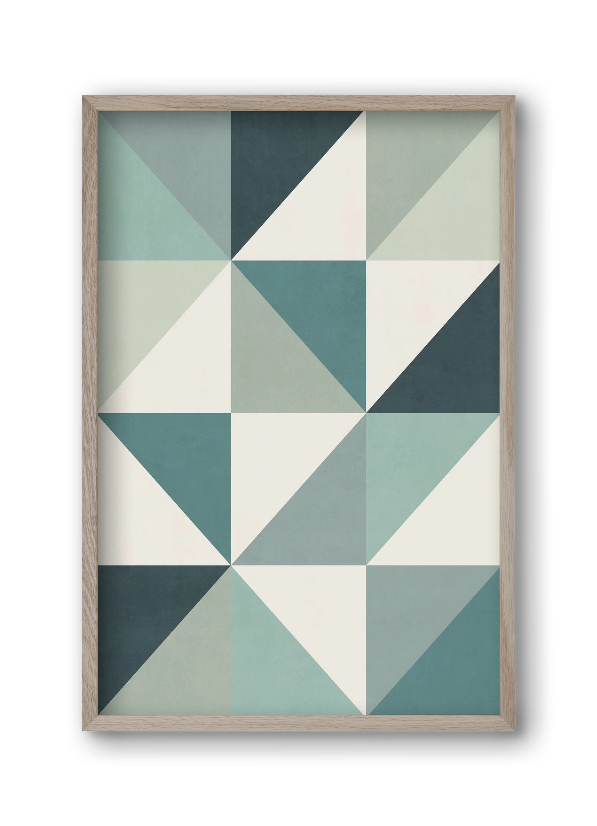 Triangle Composition 04, 30x45 cm (30x45 cm), Tölgy keret