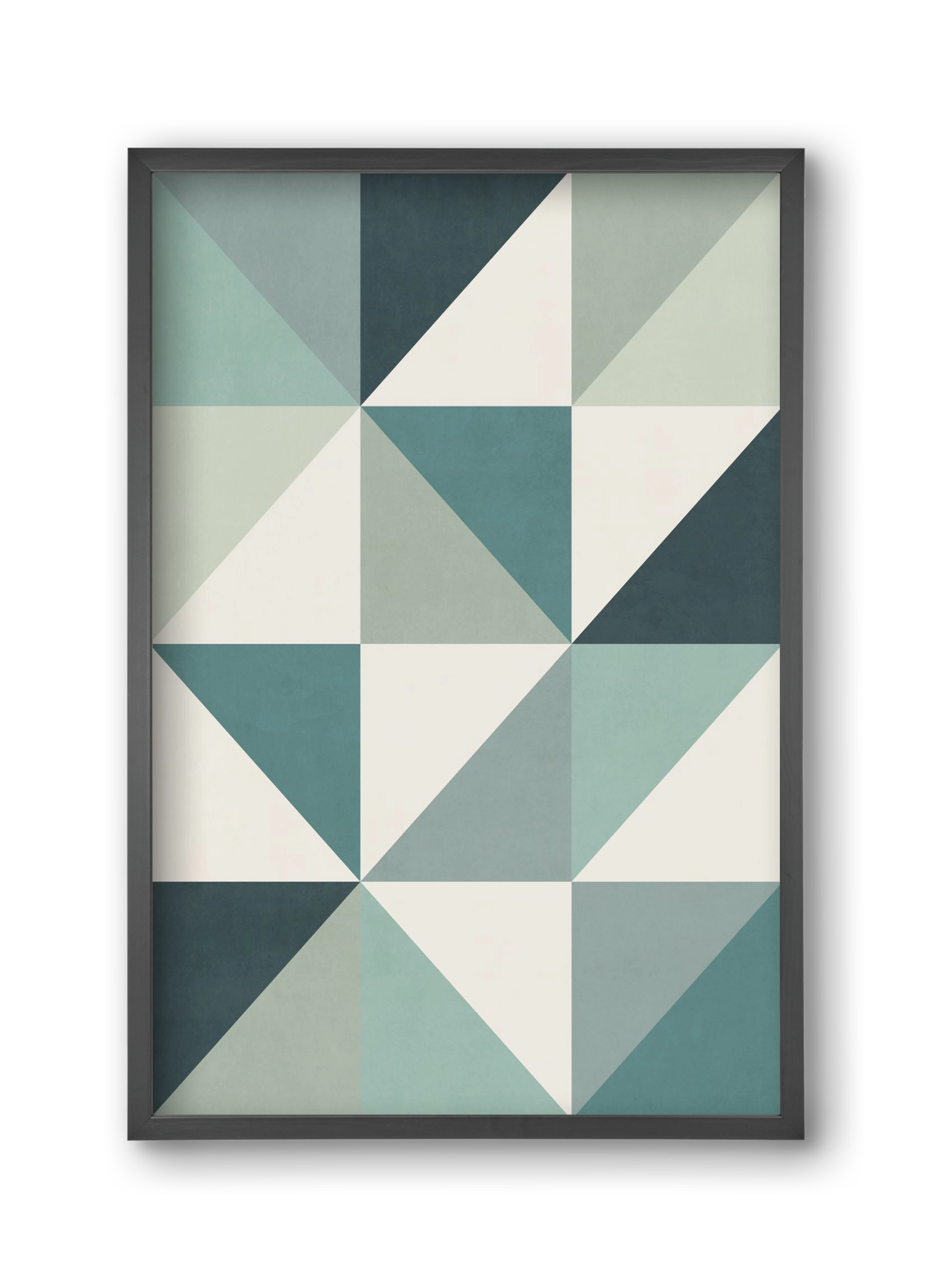 Triangle Composition 04, 30x45 cm (30x45 cm), Fekete keret