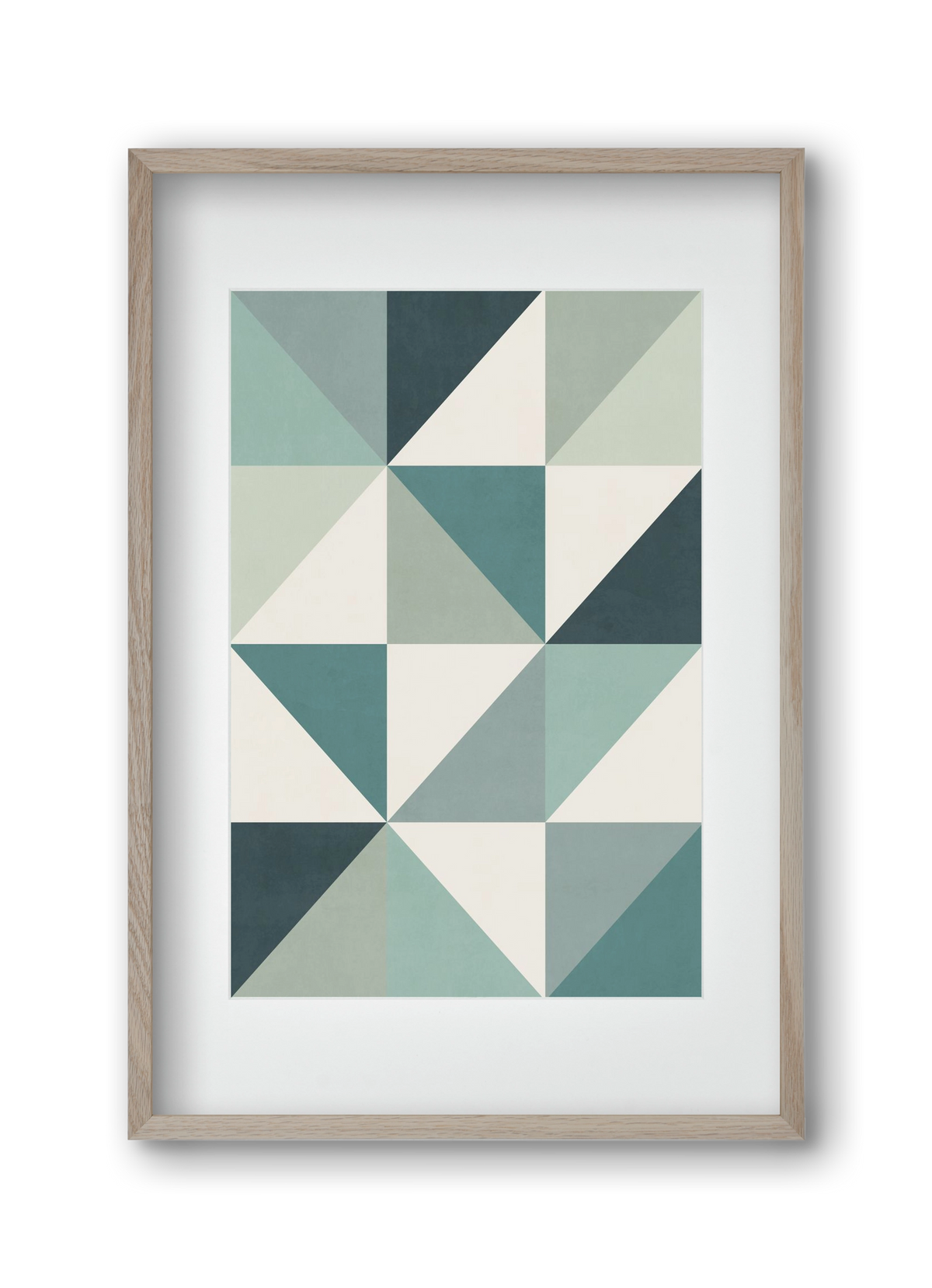 Triangle Composition 04, 30x45 cm (20x30 cm), Tölgy keret, paszpartuval